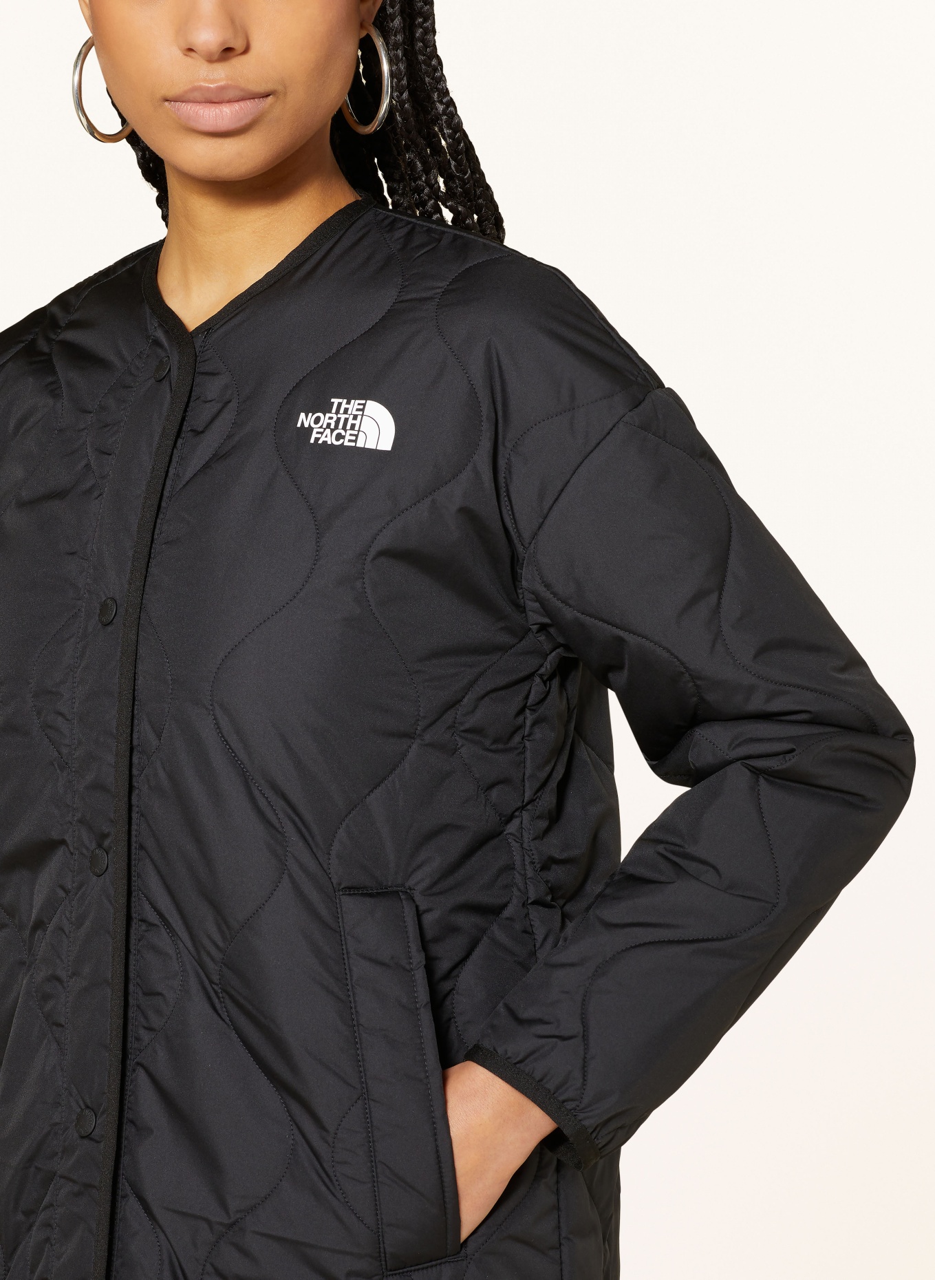 THE NORTH FACE Quilted coat AMPATO, Color: BLACK (Image 4)