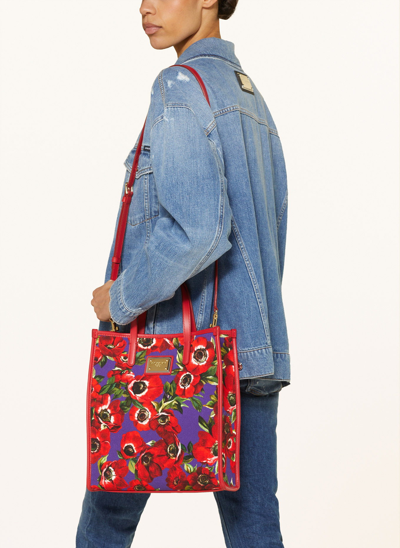 DOLCE & GABBANA Handbag, Color: RED/ PURPLE/ GREEN (Image 4)