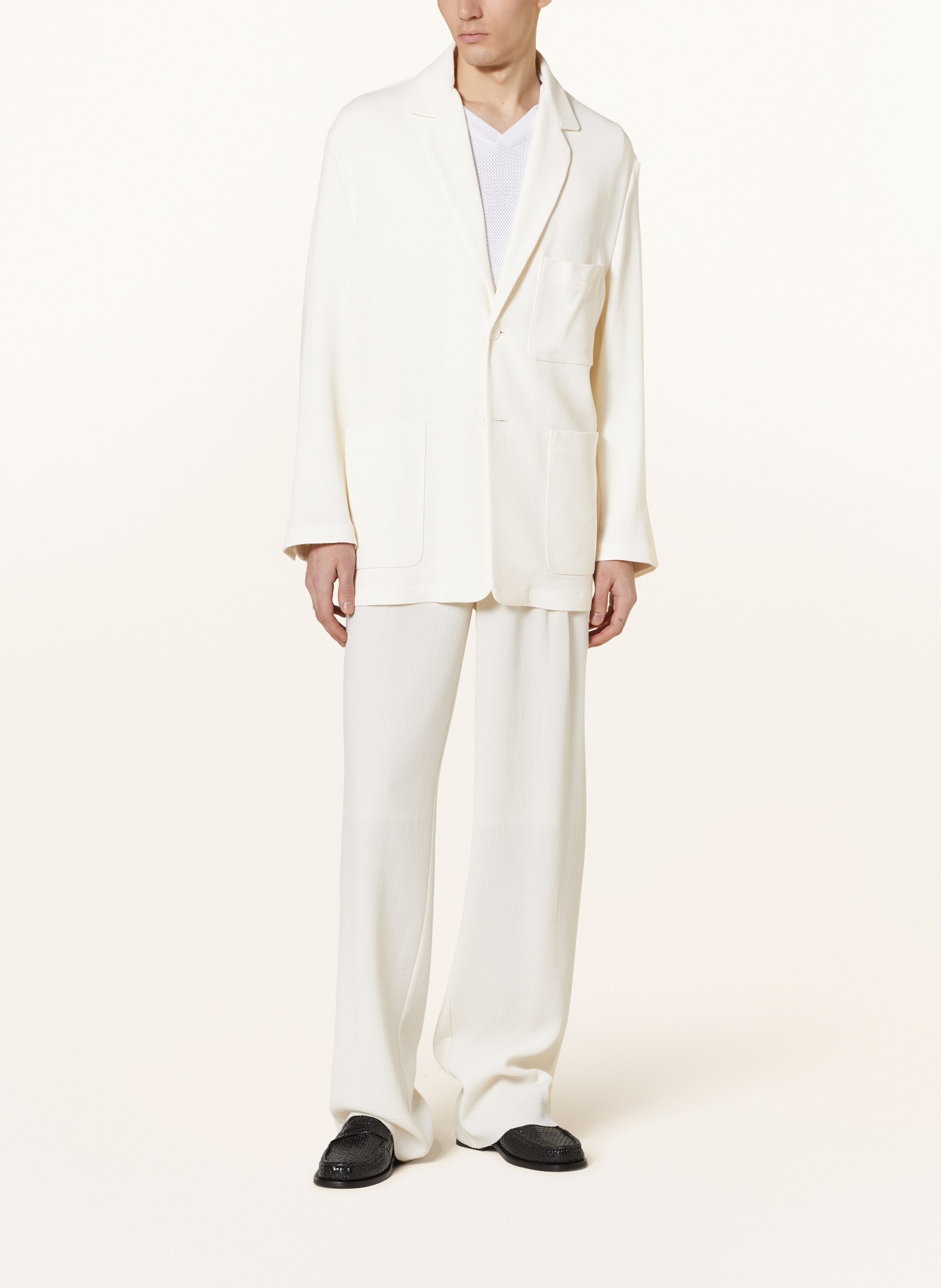 GIORGIO ARMANI Suit jacket regular fit, Color: U0BN Brilliant White (Image 2)