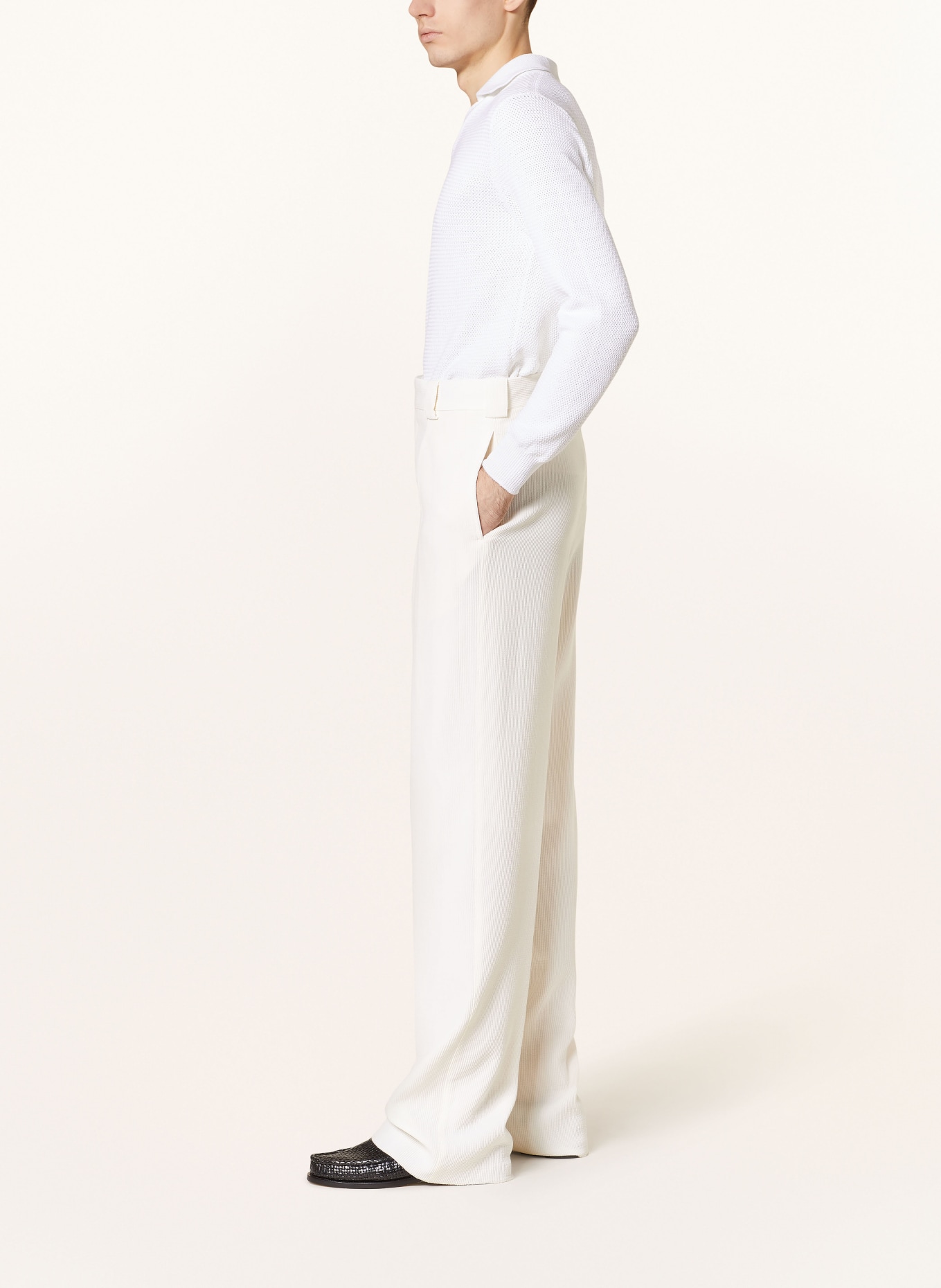 GIORGIO ARMANI Anzughose Regular Fit, Farbe: U0BN Brilliant White (Bild 5)