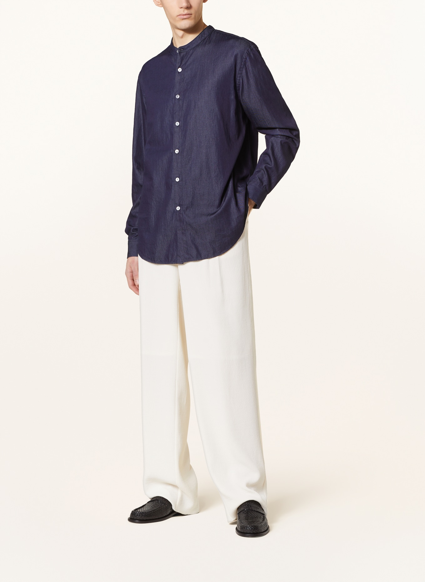 GIORGIO ARMANI Shirt regular fit, Color: DARK BLUE (Image 2)