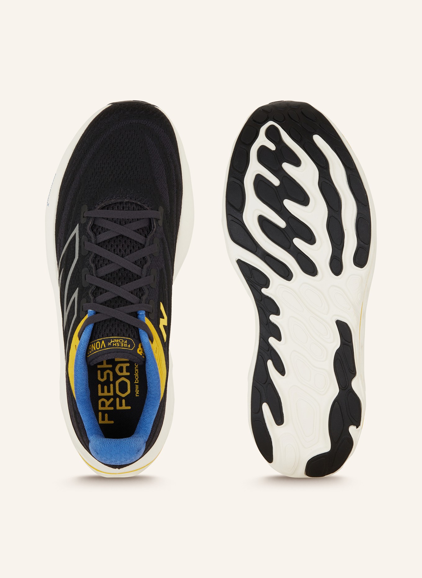 new balance Running shoes FRESH FOAM X VONGO V6, Color: BLACK/ BLUE/ YELLOW (Image 5)