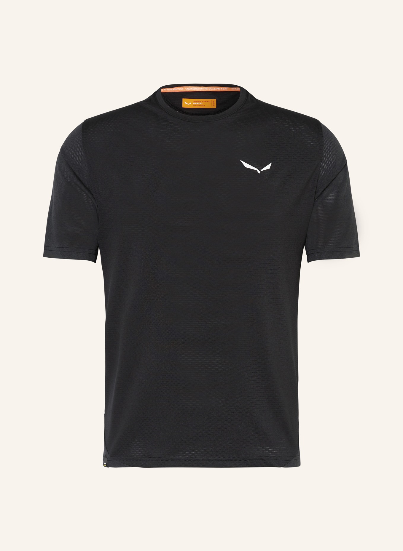 SALEWA T-shirt PEDROC DRY'TON, Color: BLACK/ DARK GRAY (Image 1)