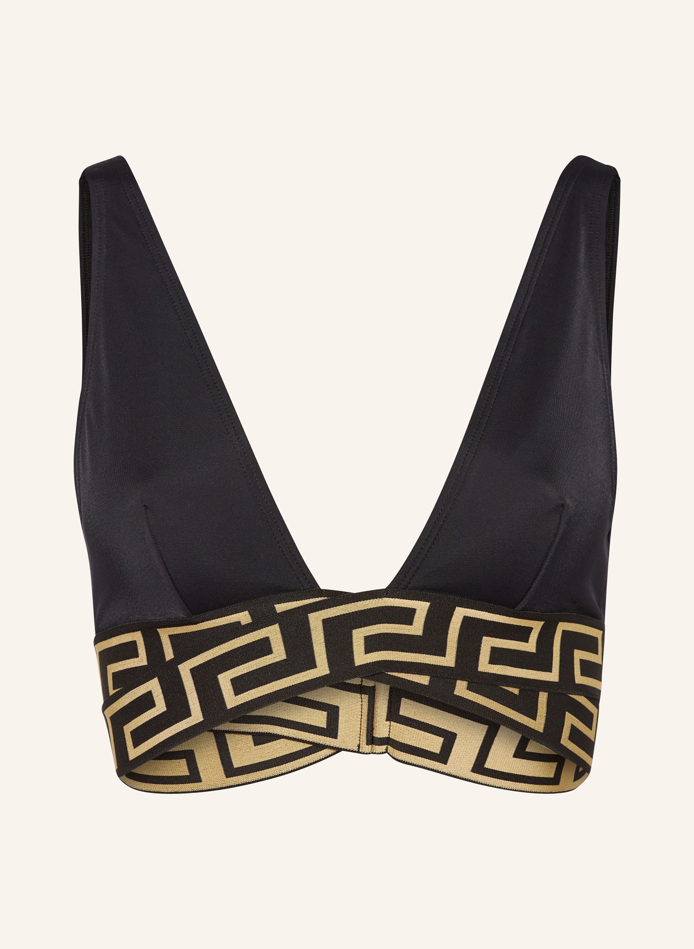 VERSACE Bralette bikini top, Color: BLACK (Image 1)