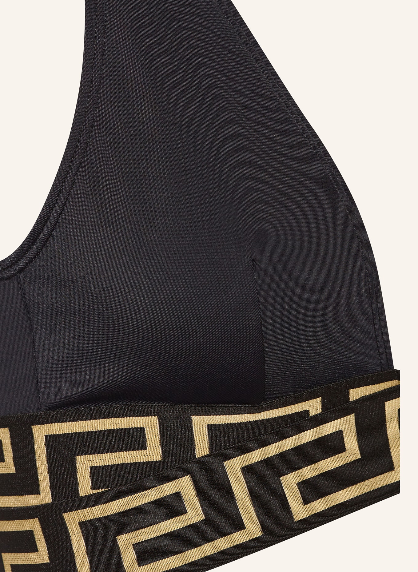 VERSACE Bralette bikini top, Color: BLACK (Image 3)