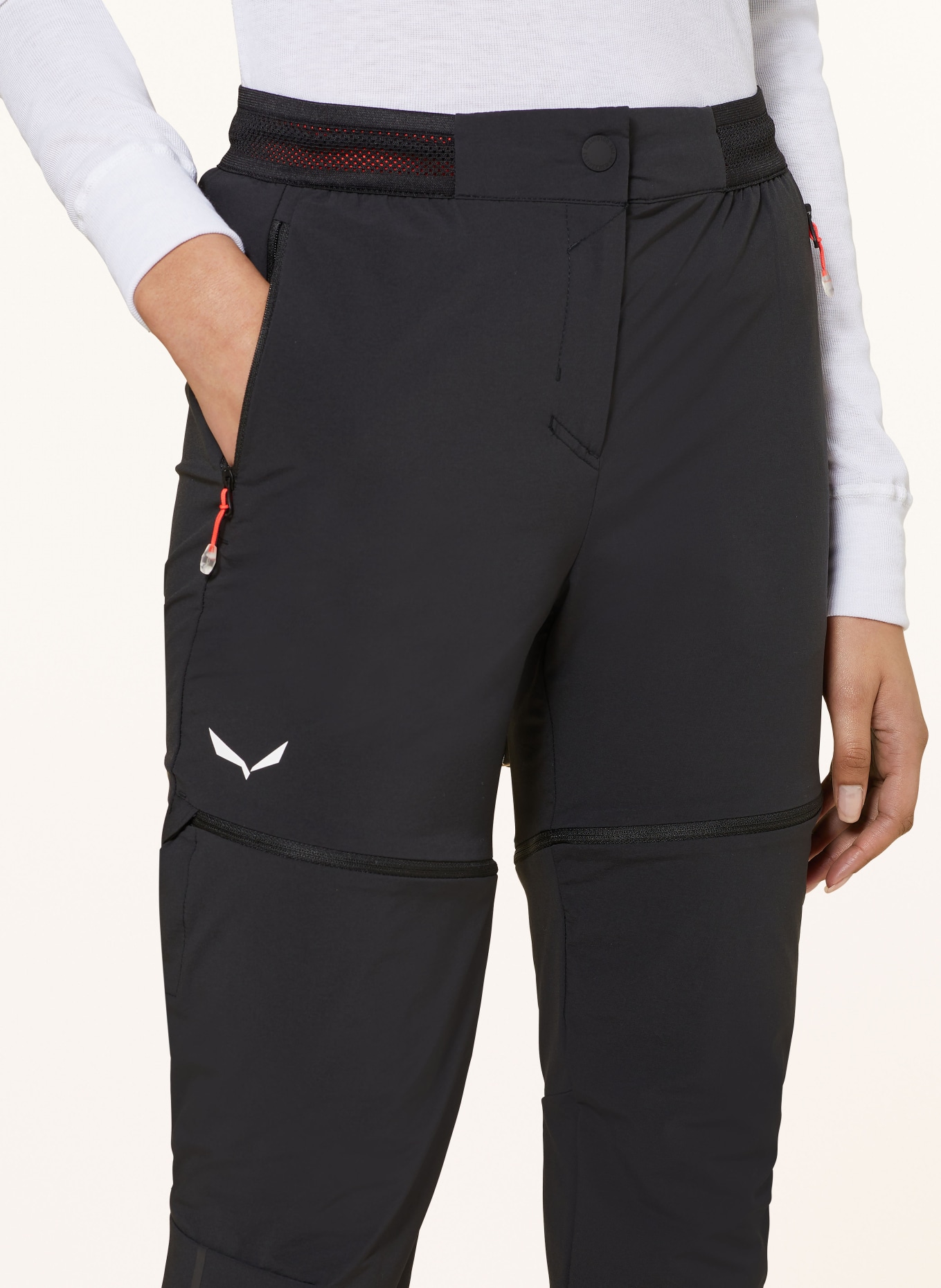 SALEWA Zip-off trousers PEDROC 2 DURASTRETCH, Color: BLACK (Image 6)