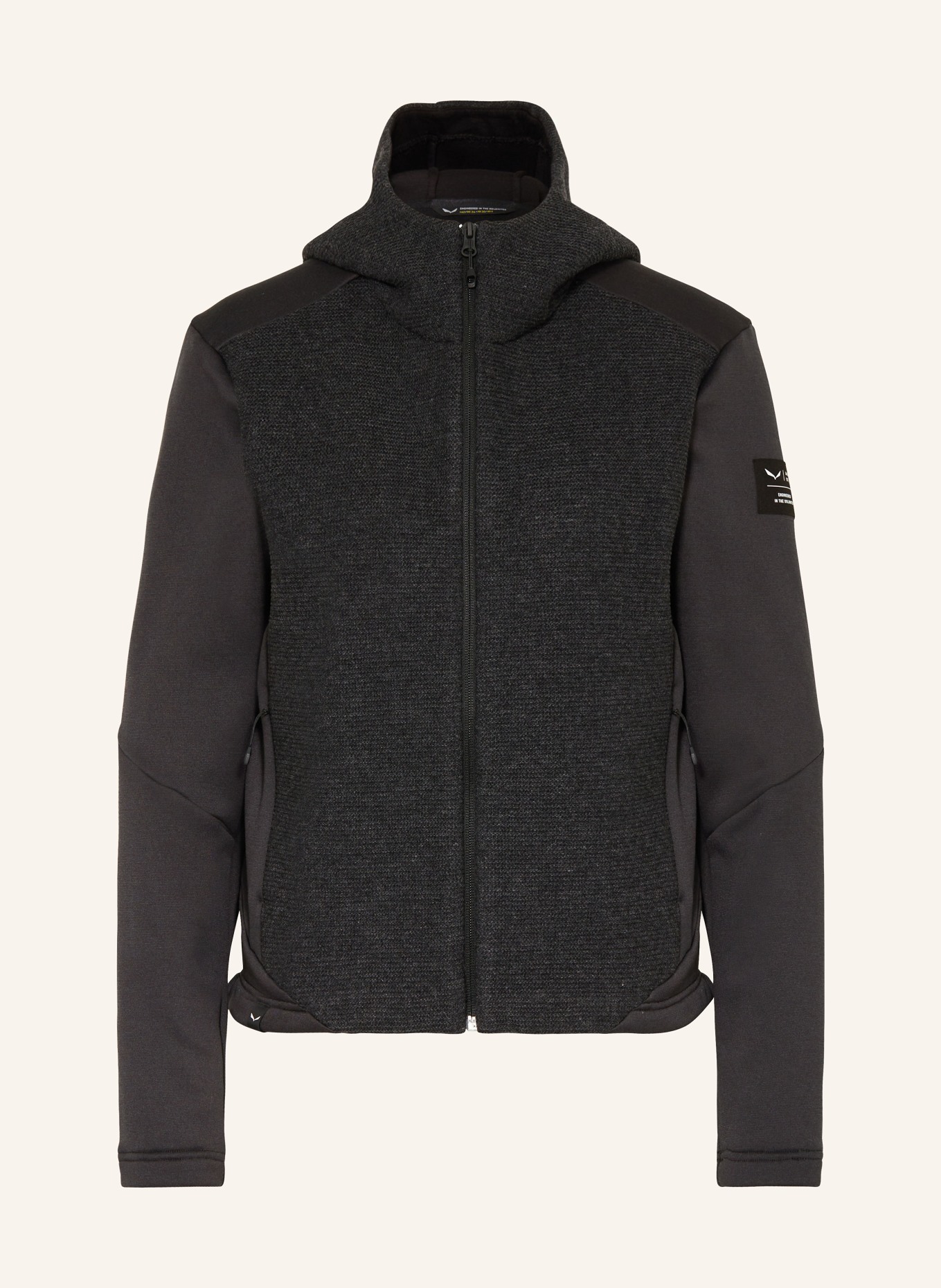 SALEWA Hybrid jacket FANES SARNER, Color: BLACK (Image 1)