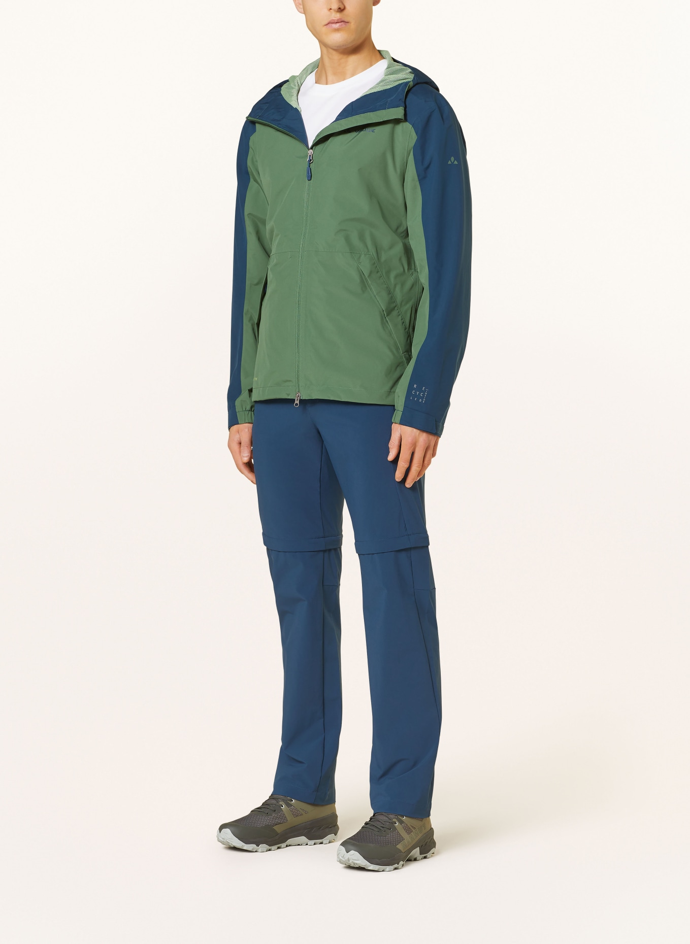 VAUDE Outdoor jacket NEYLAND II, Color: GREEN/ BLUE (Image 2)