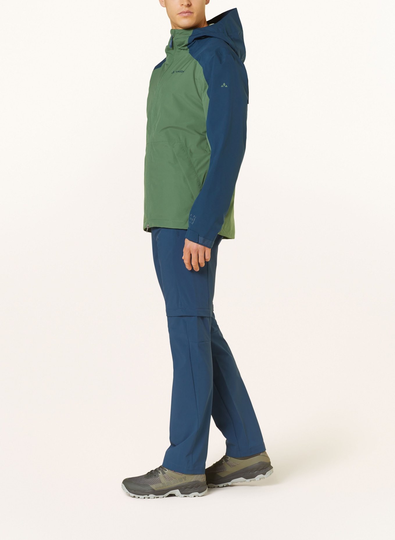VAUDE Outdoor jacket NEYLAND II, Color: GREEN/ BLUE (Image 4)