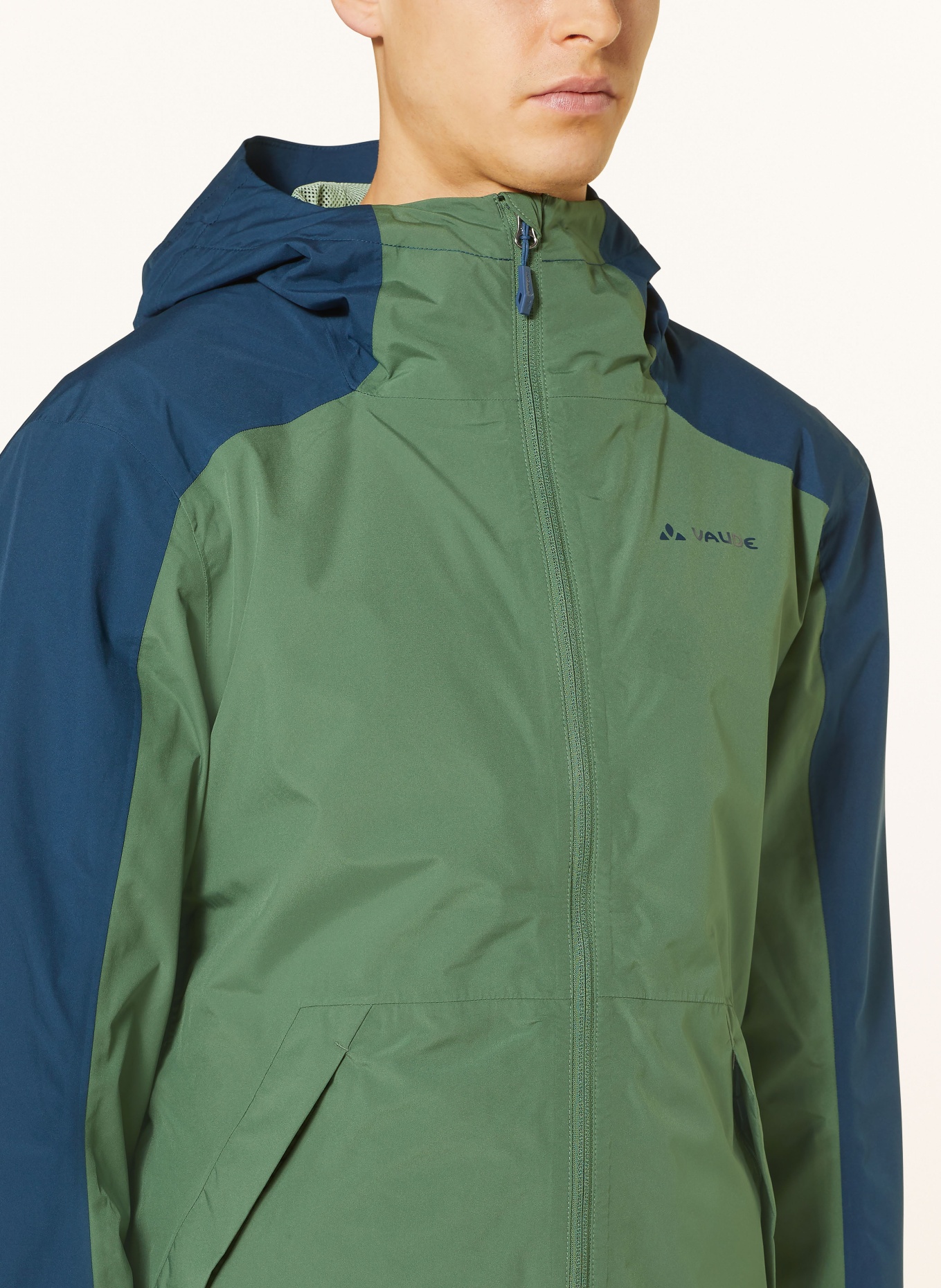 VAUDE Outdoor jacket NEYLAND II, Color: GREEN/ BLUE (Image 5)