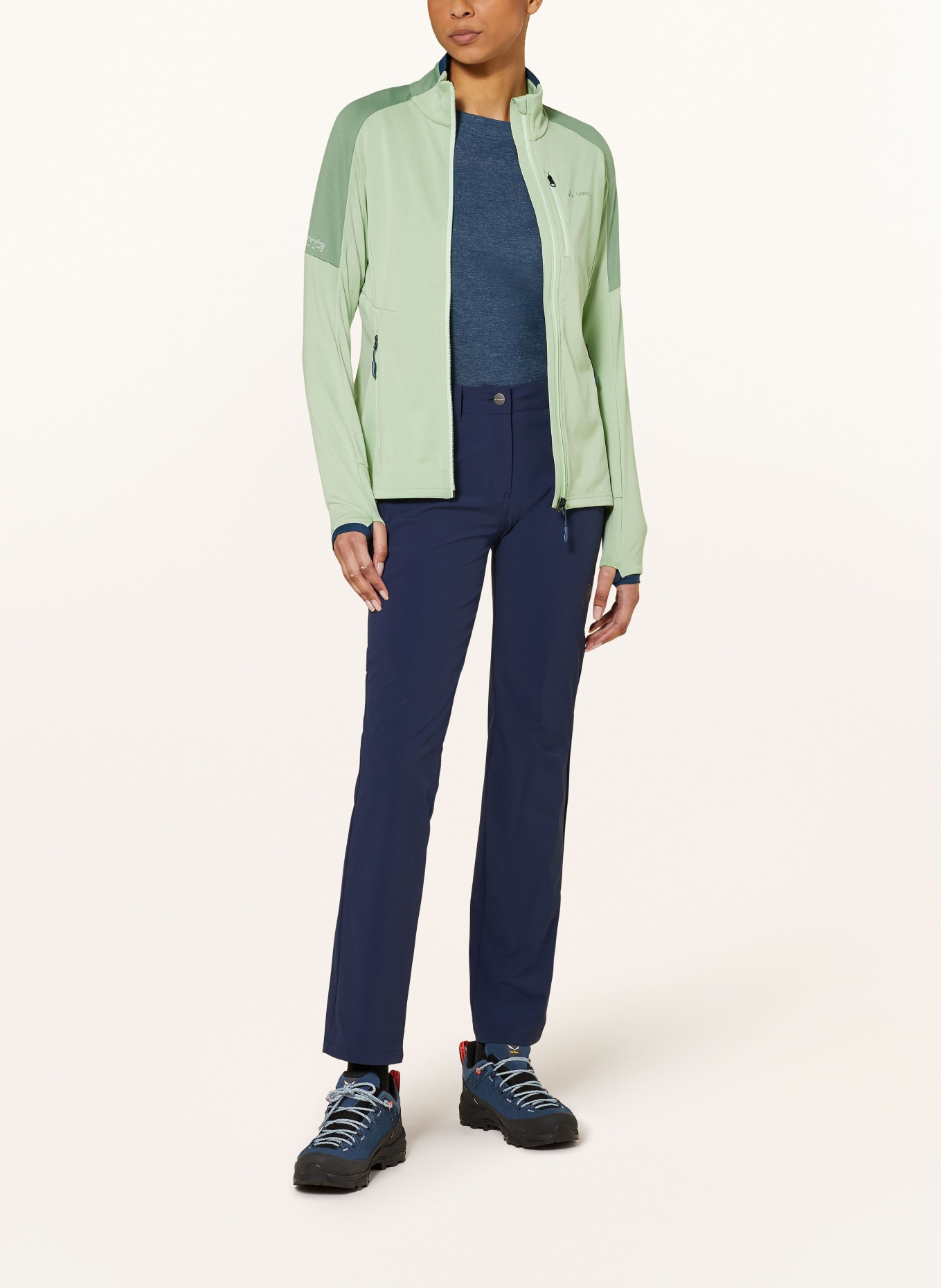 VAUDE Mid-layer jacket ELOPE, Color: LIGHT GREEN (Image 2)