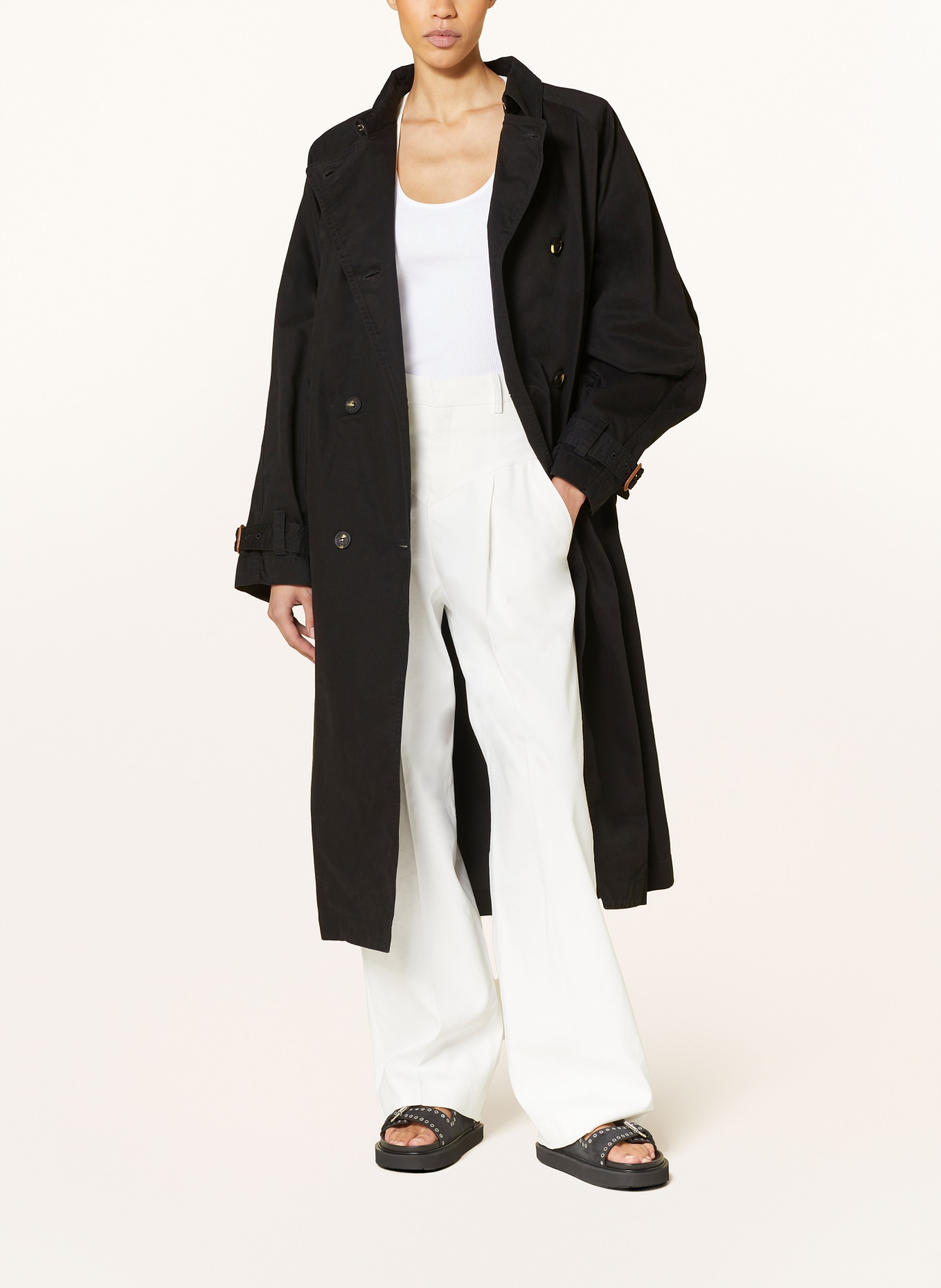 ISABEL MARANT Trench coat EDENNA, Color: BLACK (Image 2)