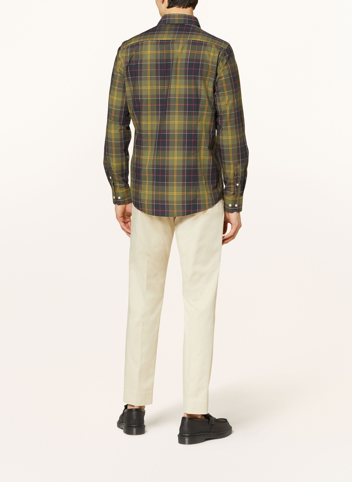 Barbour Shirt HARRIS tailored fit, Color: GREEN/ DARK GREEN/ YELLOW (Image 3)