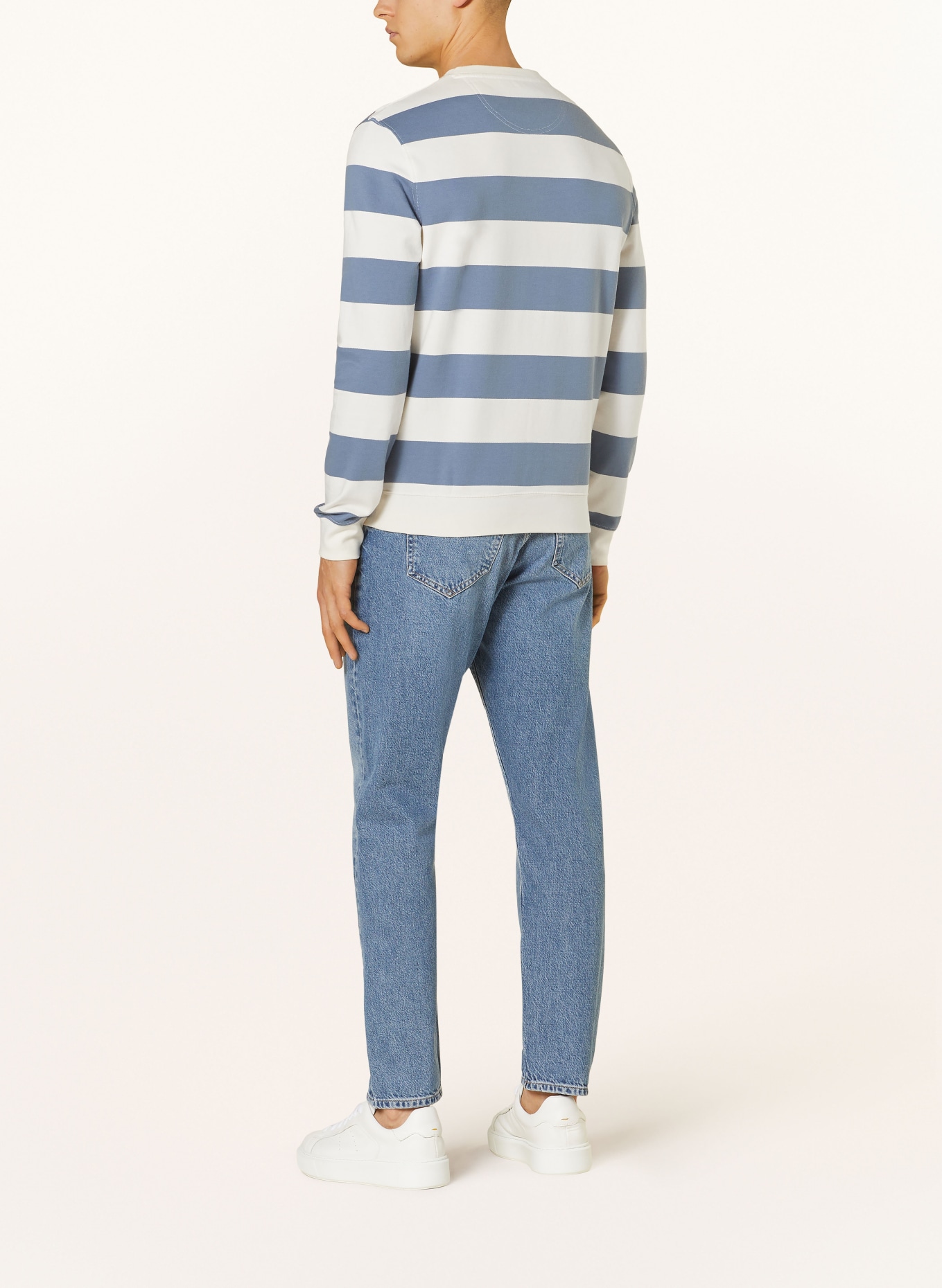 Barbour Sweatshirt, Color: WHITE/ BLUE (Image 3)