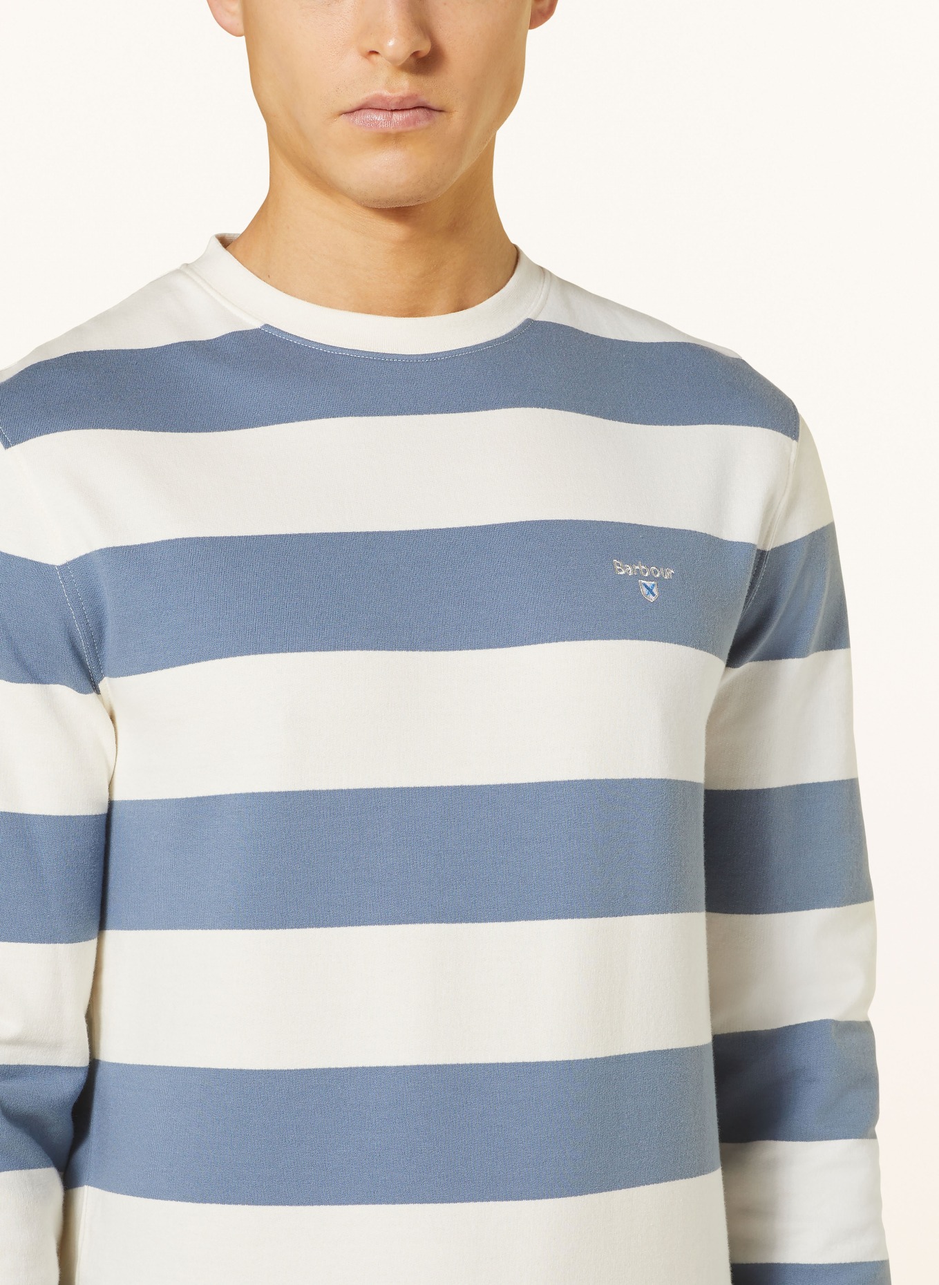 Barbour Sweatshirt, Farbe: WEISS/ BLAU (Bild 4)