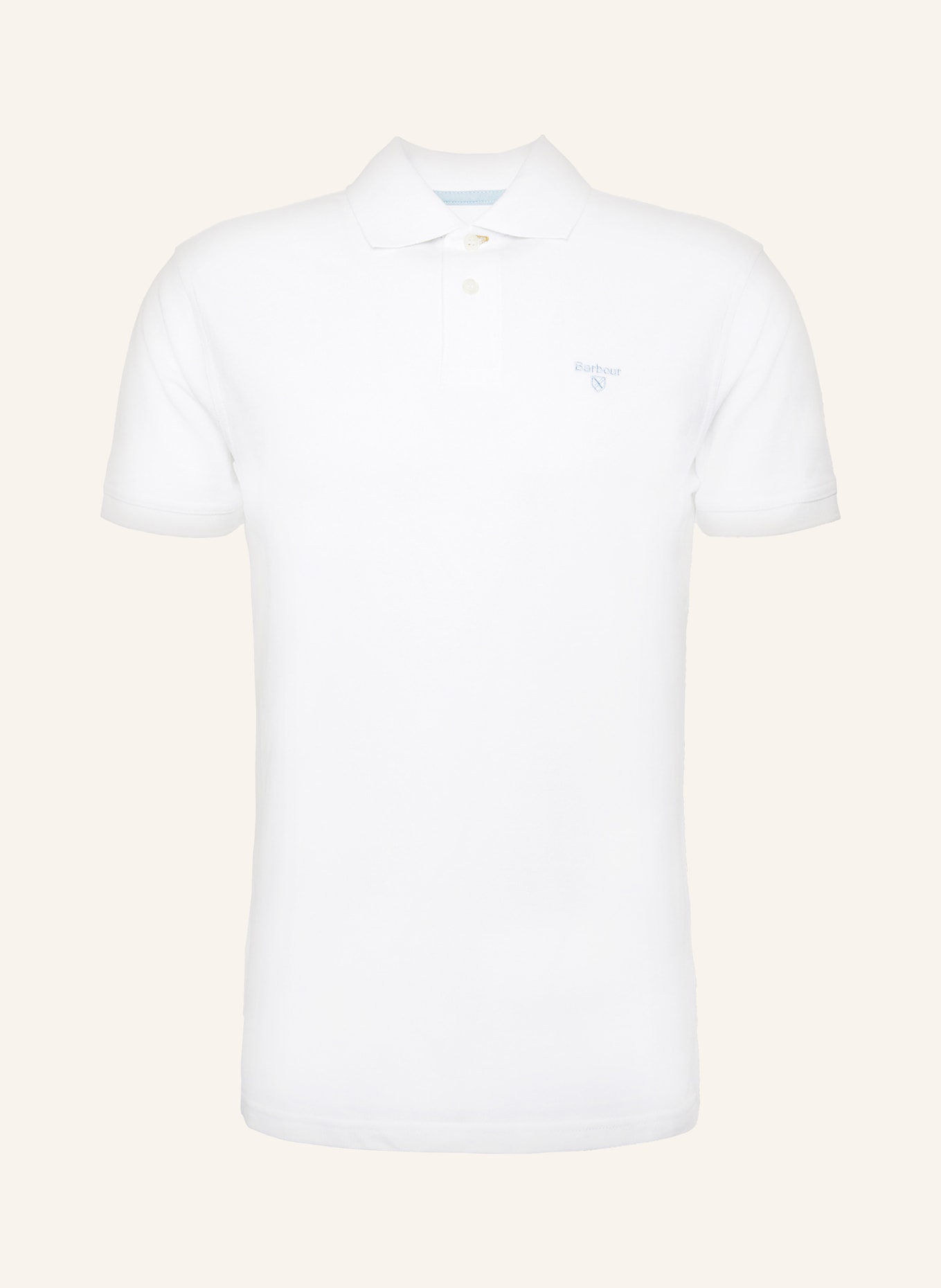 Barbour Piqué-Poloshirt, Farbe: WEISS (Bild 1)