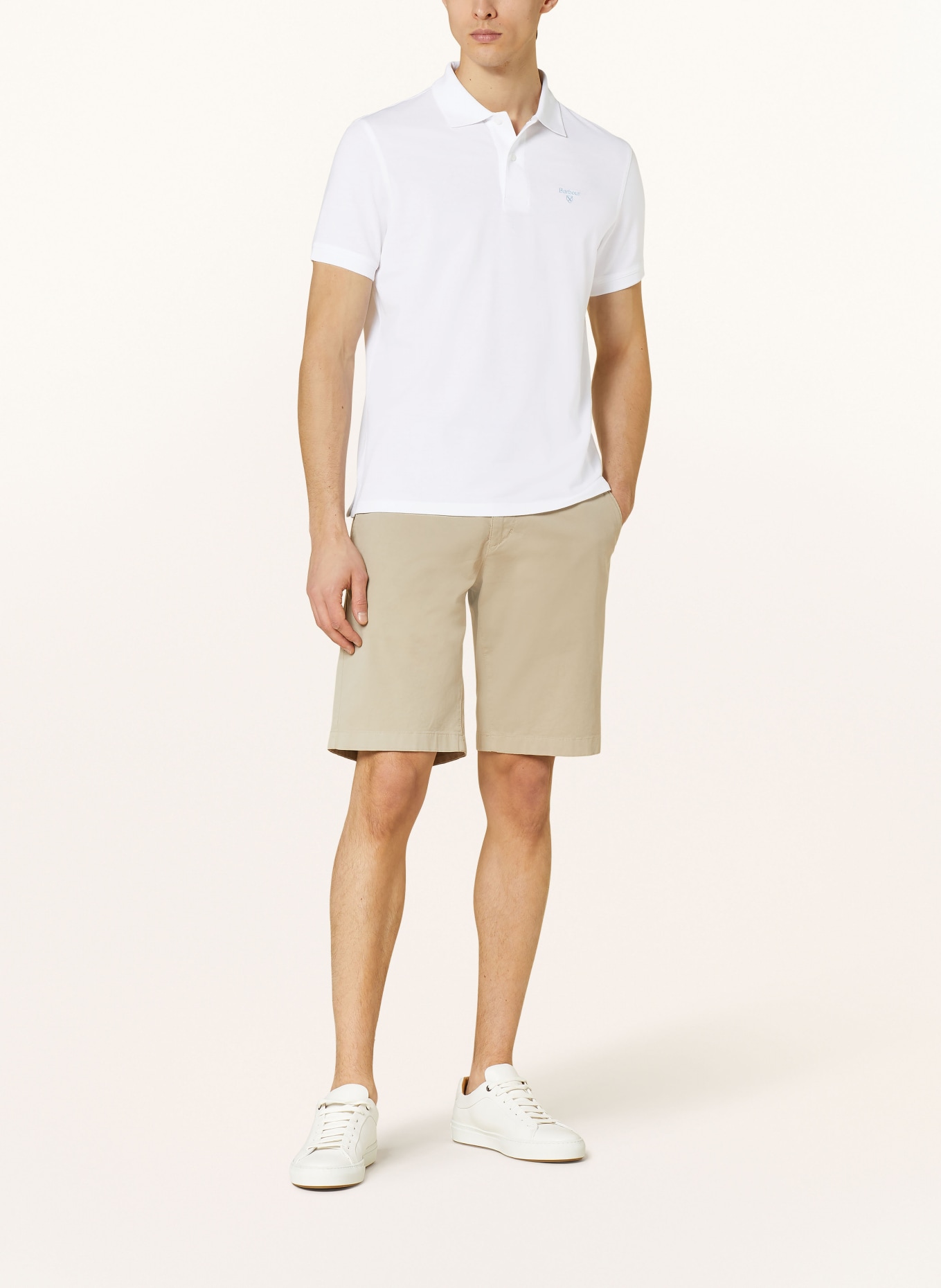 Barbour Piqué polo shirt, Color: WHITE (Image 2)