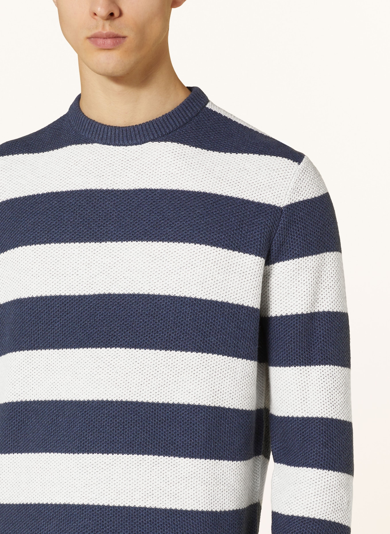Barbour Sweater, Color: DARK BLUE/ WHITE (Image 4)