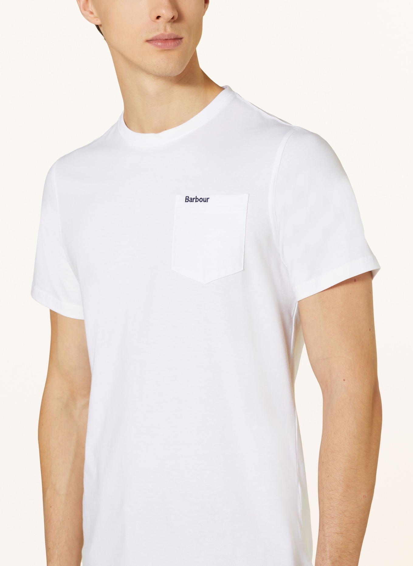 Barbour T-Shirt LANGDON, Farbe: WEISS (Bild 4)