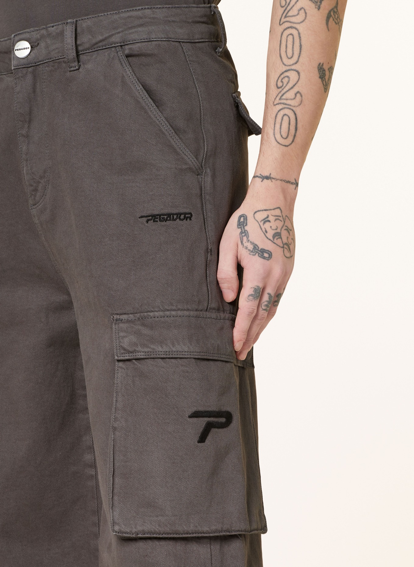 PEGADOR Cargojeans PADEN Regular Fit: GRAU