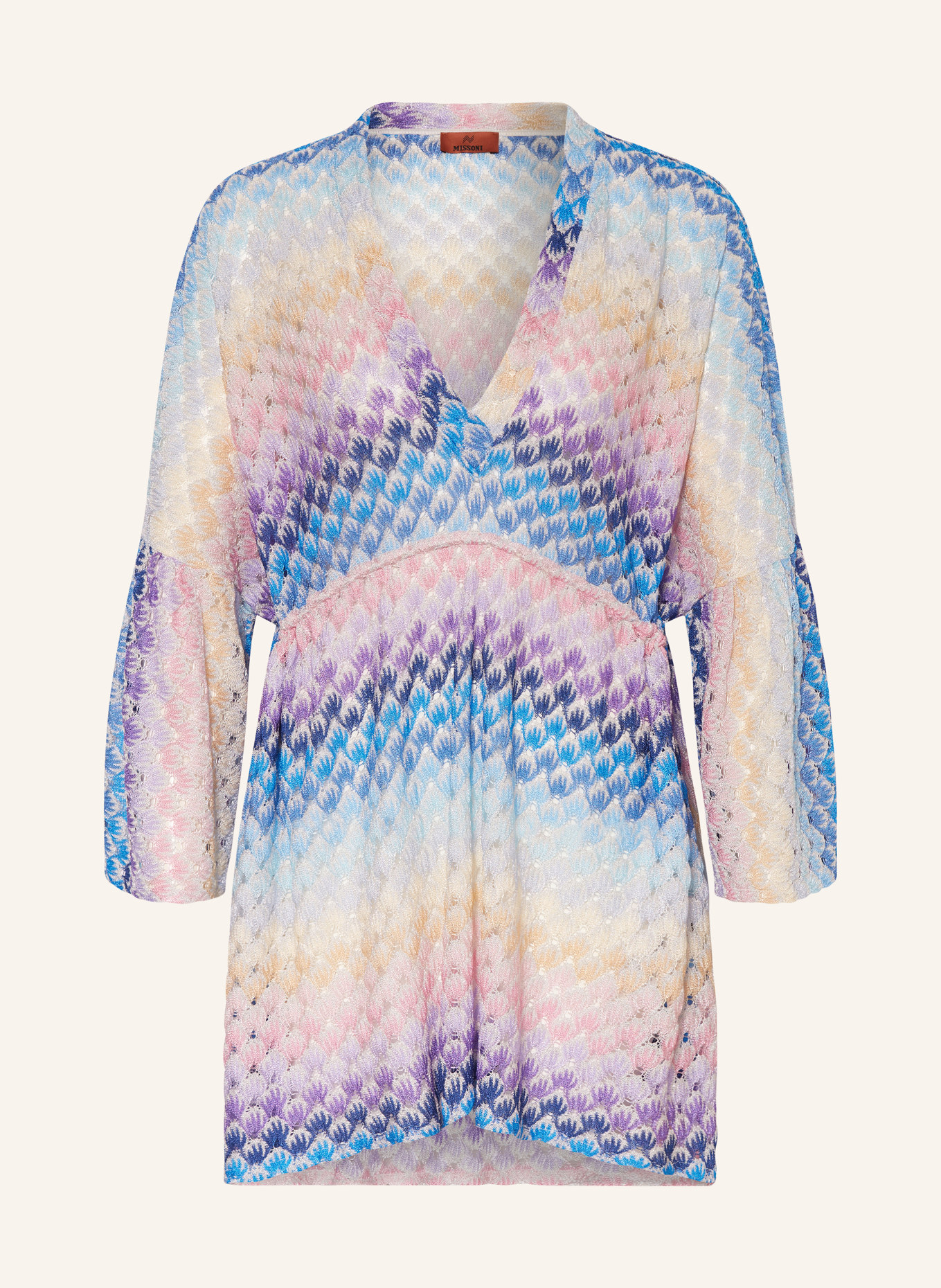 MISSONI Beach dress with glitter thread, Color: BLUE/ PURPLE/ PINK (Image 1)