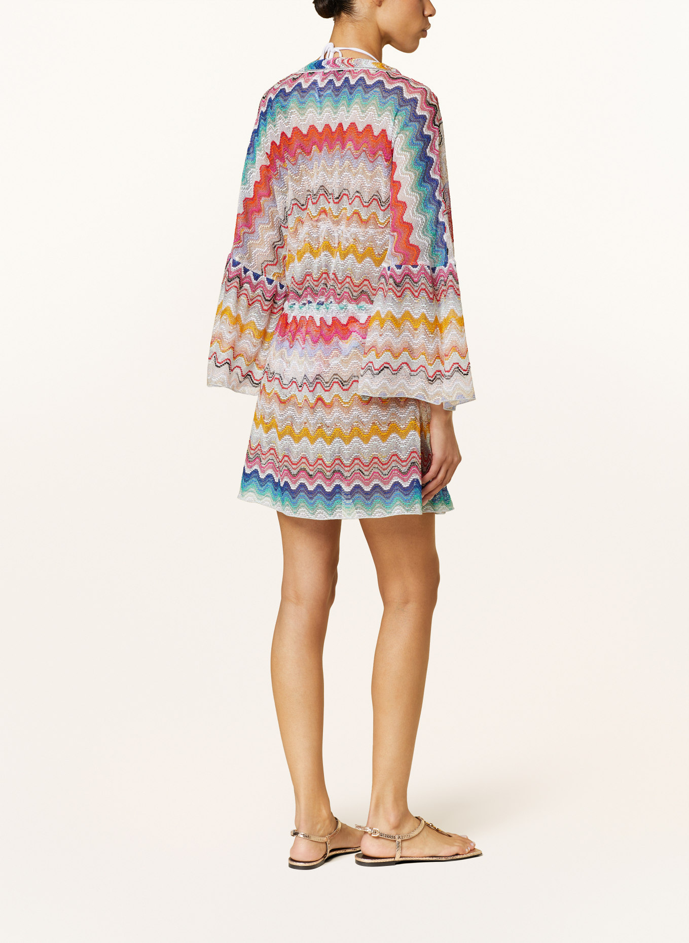 MISSONI Beach dress with glitter thread, Color: WHITE/ YELLOW/ BLUE (Image 3)