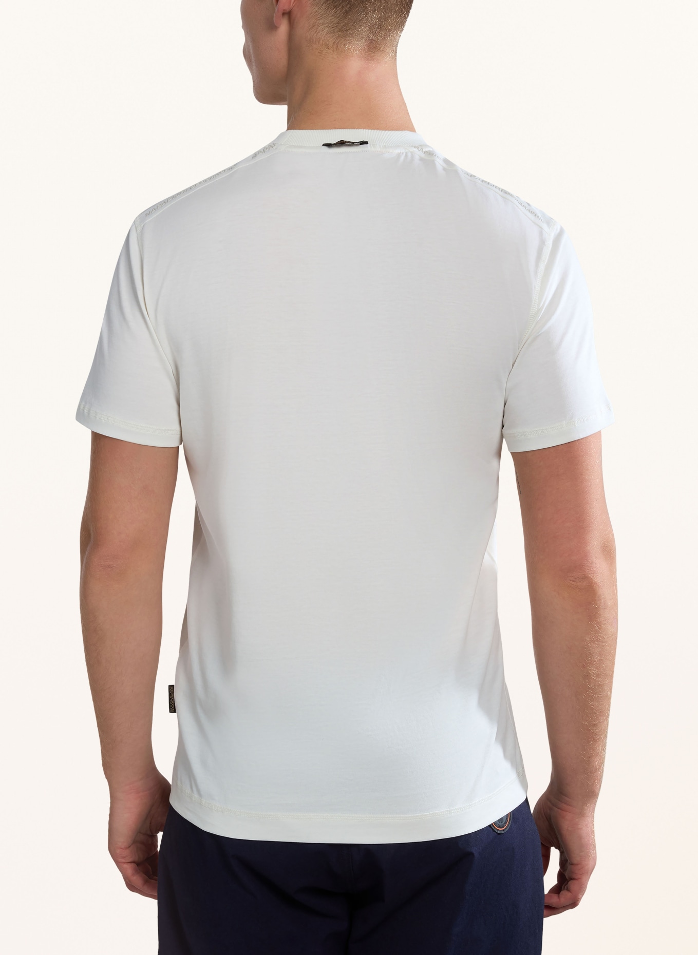 NAPAPIJRI T-shirt SMALLWOOD, Color: WHITE/ ORANGE/ BLACK (Image 3)