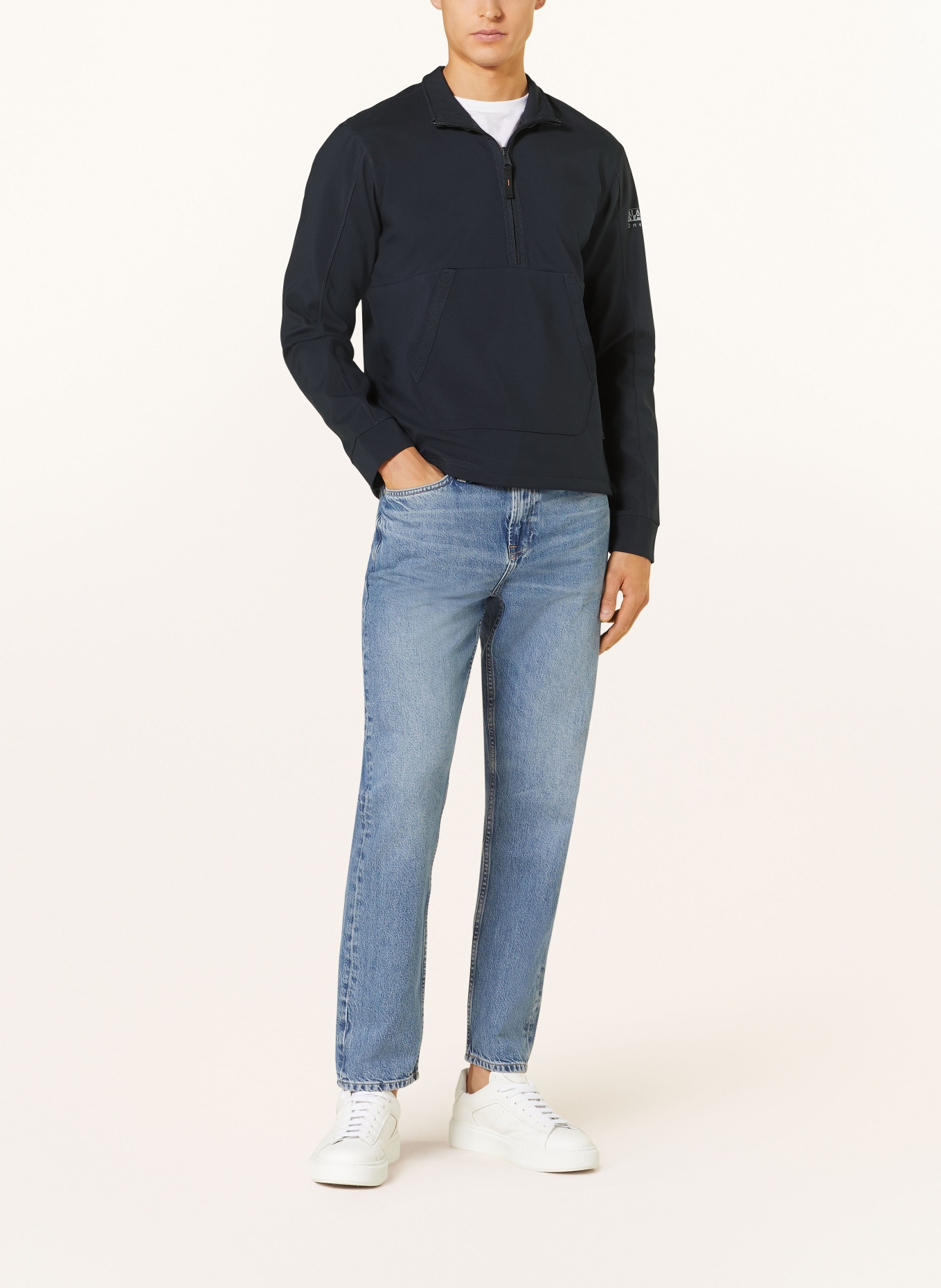 NAPAPIJRI Half-zip sweater MELVILLE, Color: DARK BLUE (Image 2)