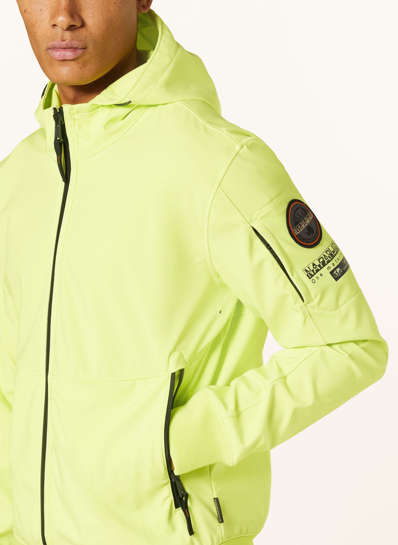 NAPAPIJRI Jacket MELVILLE: NEON YELLOW