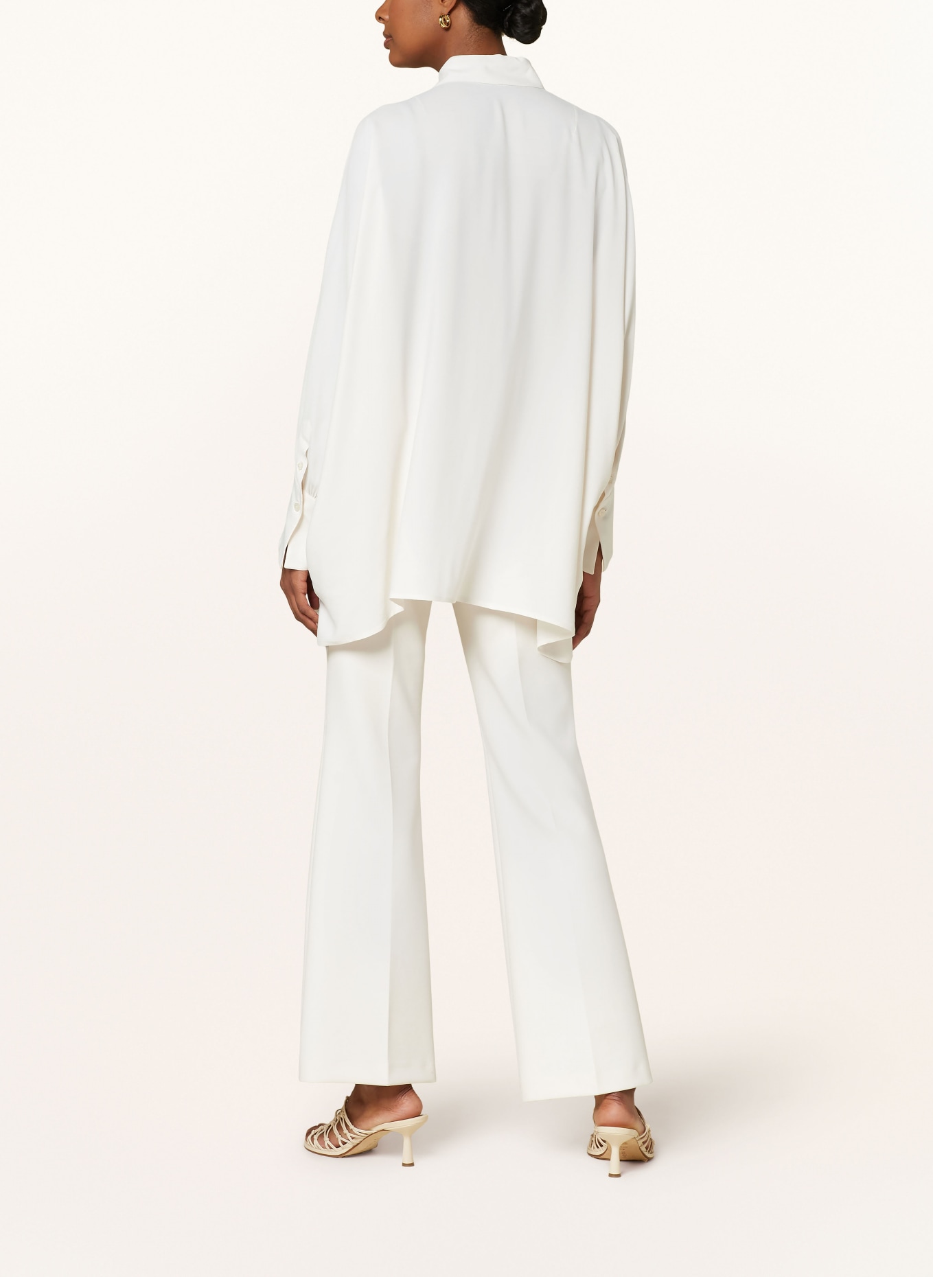 RIANI Oversized shirt blouse with silk, Color: CREAM (Image 3)