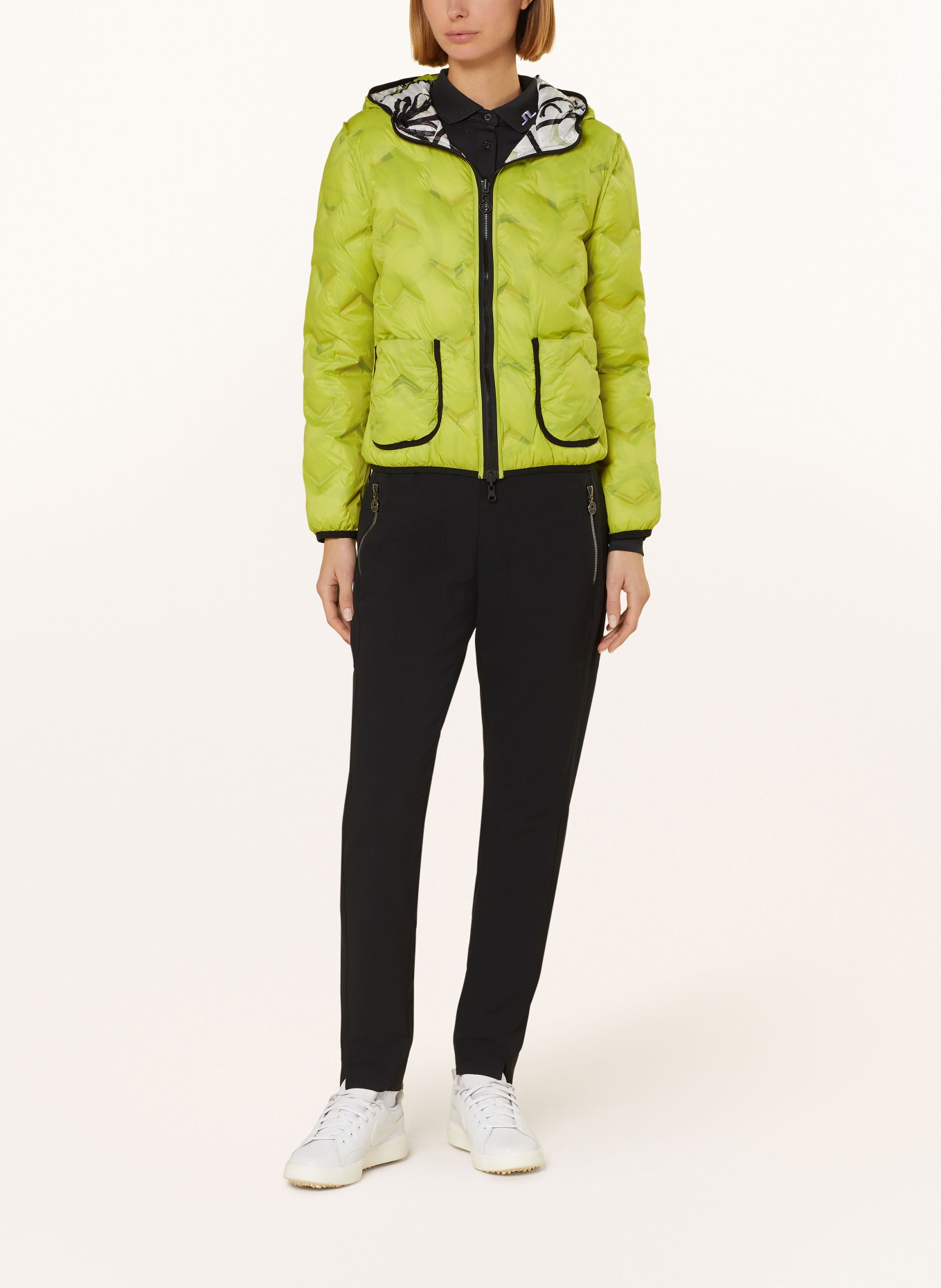 SPORTALM Lightweight down jacket, reversible, Color: WHITE/ BLACK/ ORANGE (Image 5)
