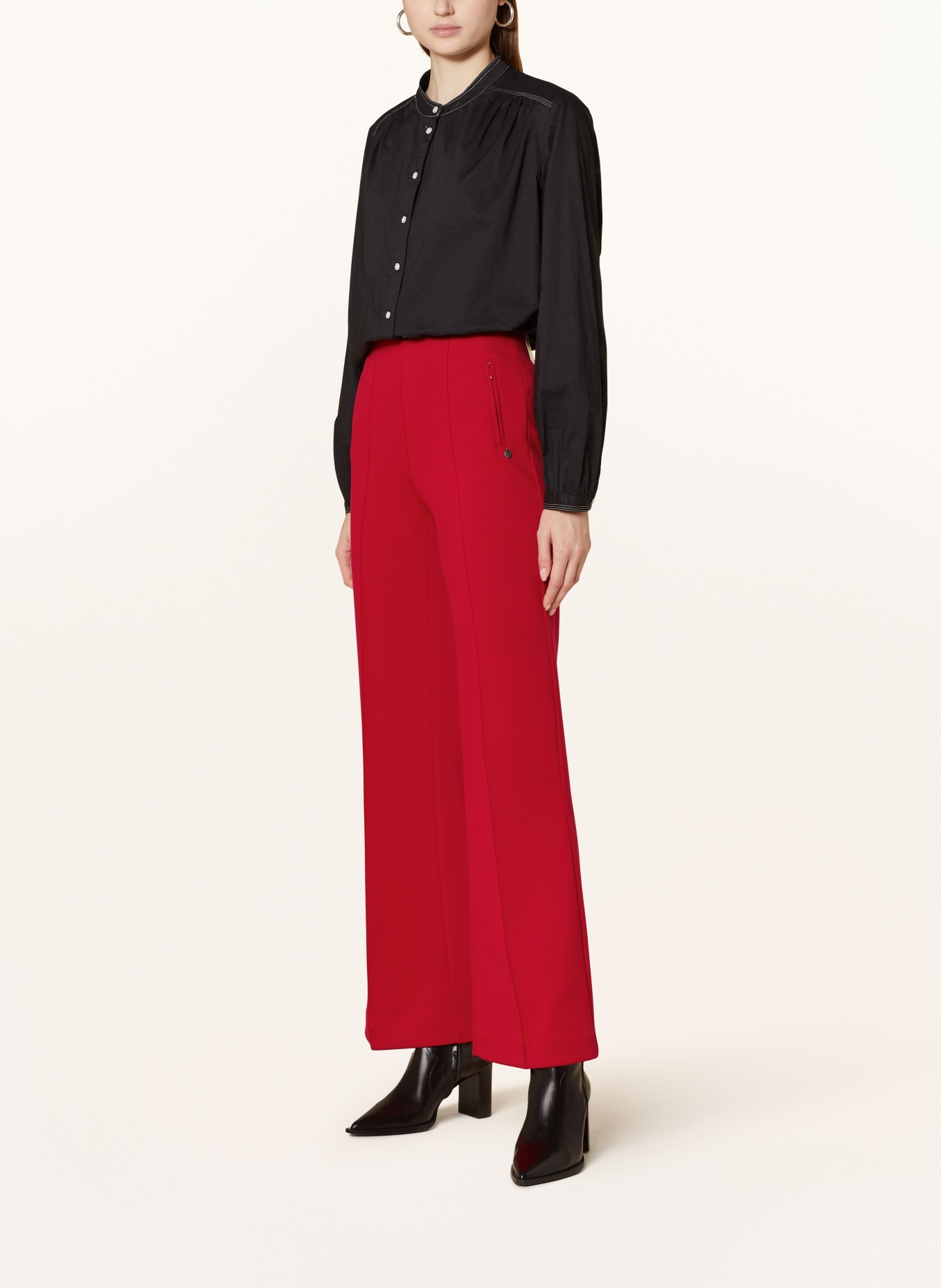 Buena Vista Bootcut trousers ANTIGUA made of jersey, Color: RED (Image 2)