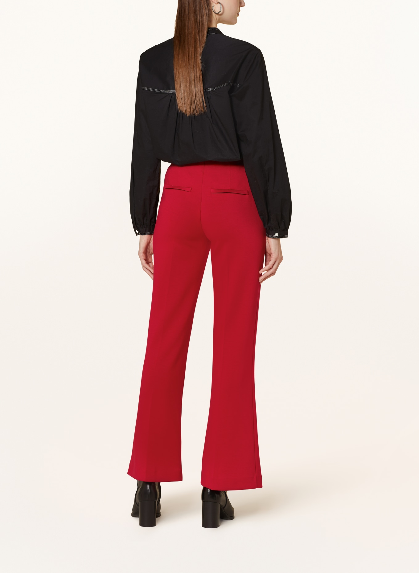 Buena Vista Bootcut trousers ANTIGUA made of jersey, Color: RED (Image 3)