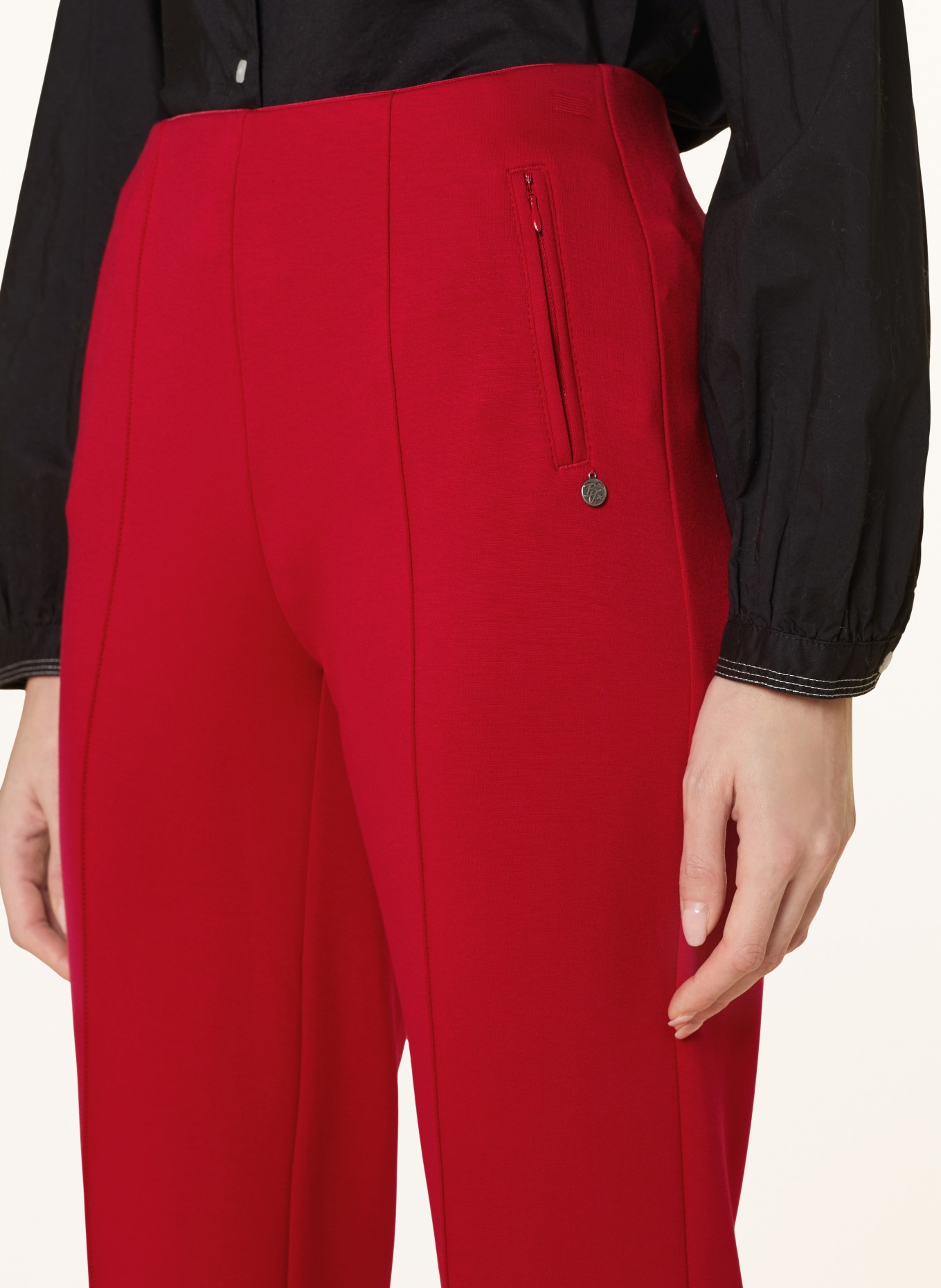 Buena Vista Bootcut trousers ANTIGUA made of jersey, Color: RED (Image 5)