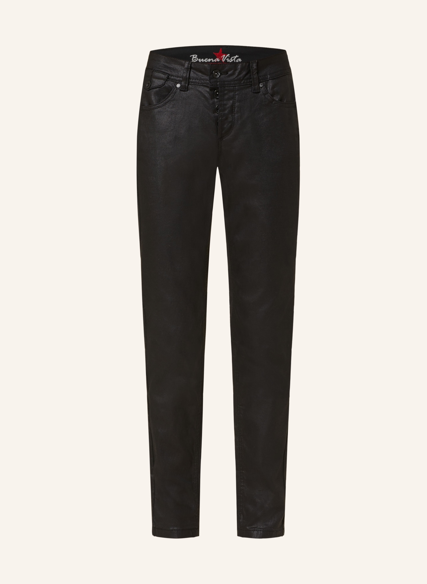 Buena Vista Coated jeans MALIBU, Color: 014 BLACK (Image 1)