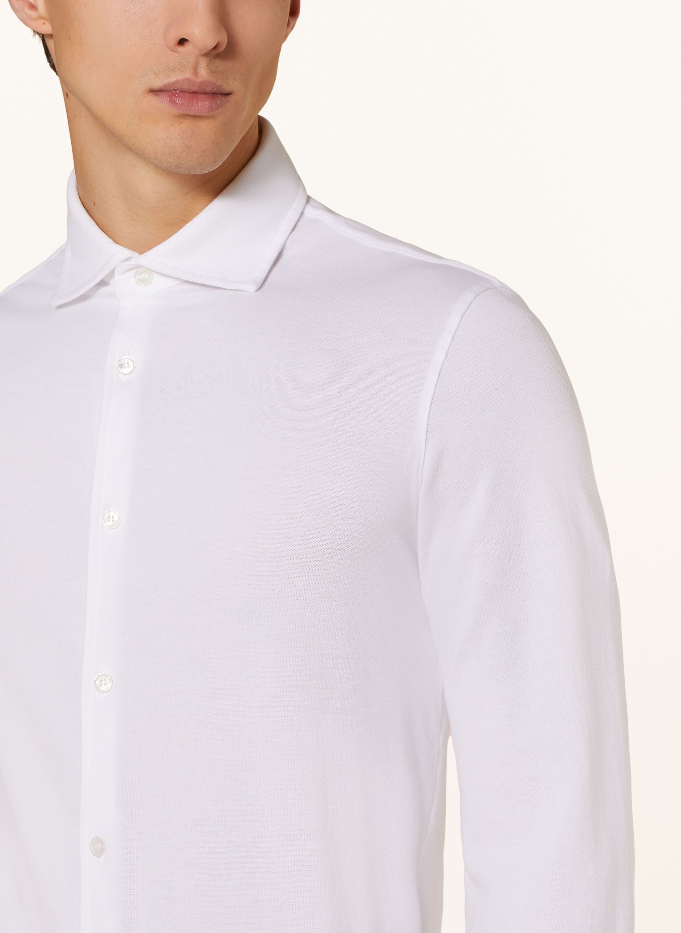 FEDELI Shirt STELVE extra slim fit, Color: WHITE (Image 4)