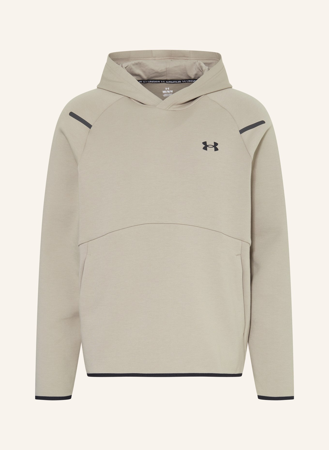 UNDER ARMOUR Hoodie UNSTOPPABLE, Color: BEIGE (Image 1)