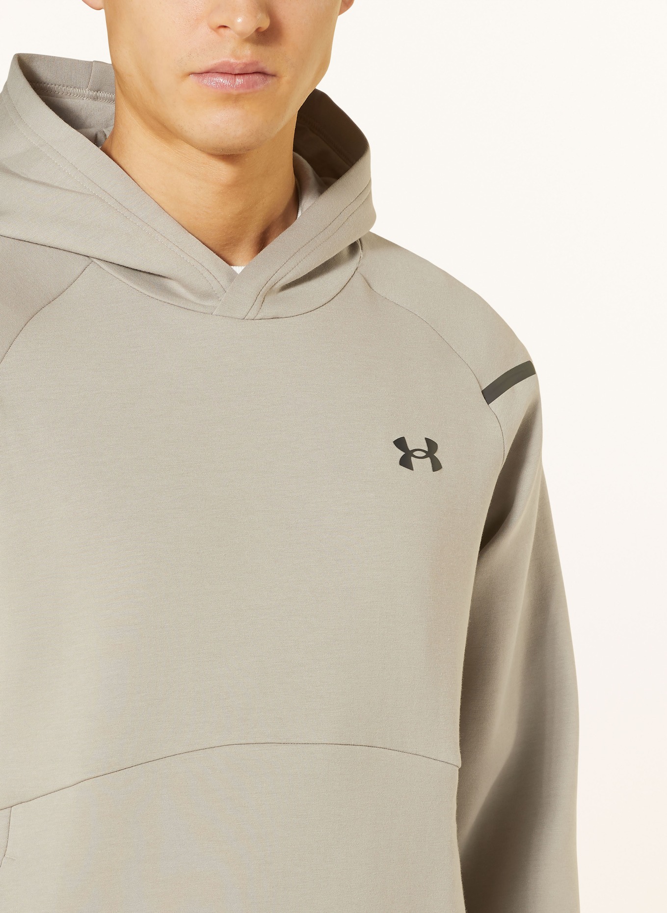 UNDER ARMOUR Hoodie UNSTOPPABLE, Color: BEIGE (Image 5)