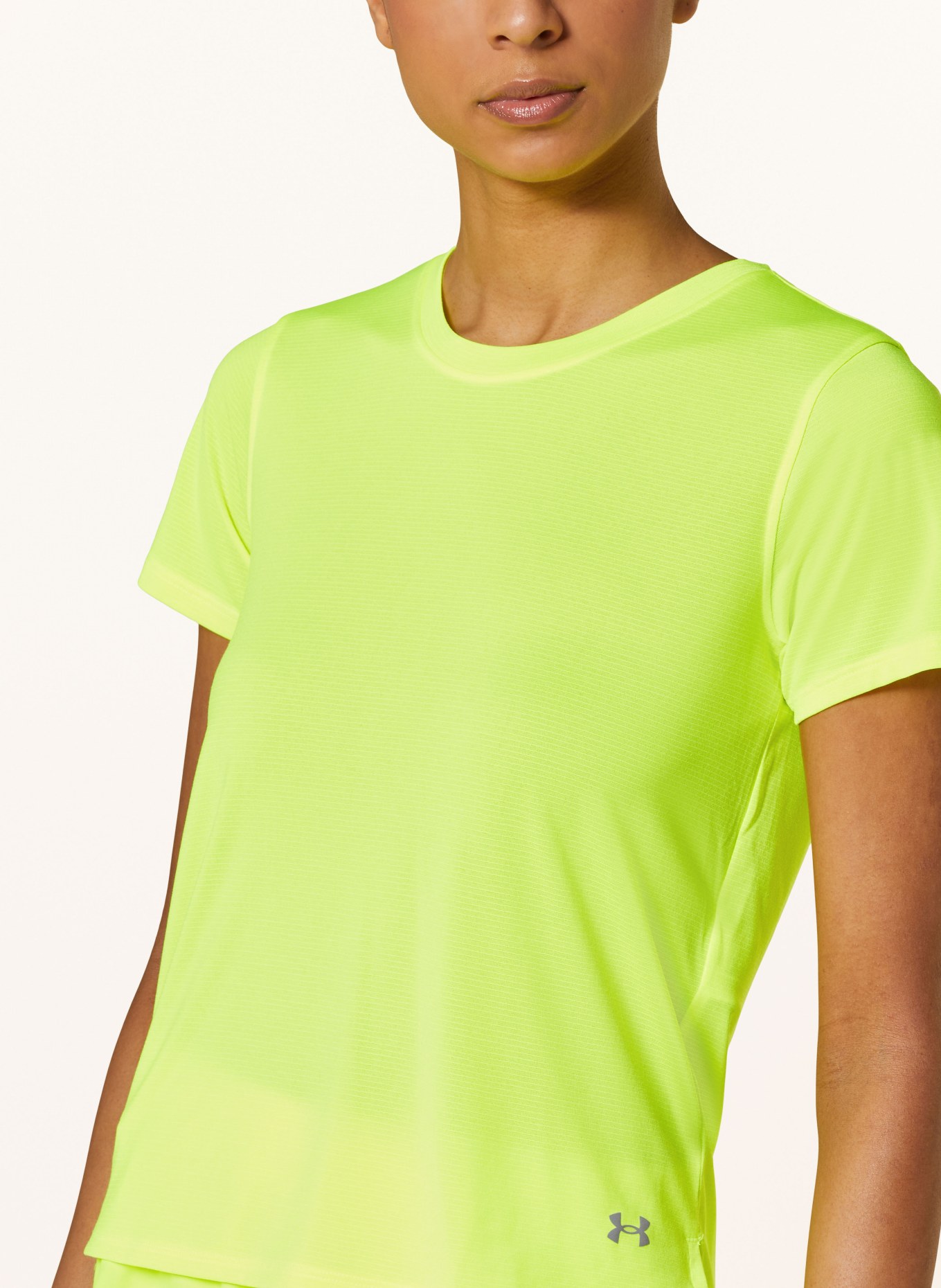 UNDER ARMOUR Running shirt UA STREAKER, Color: NEON YELLOW (Image 4)