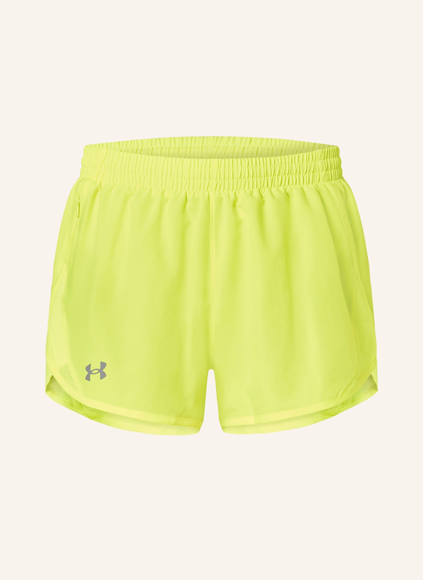 UNDER ARMOUR 2-in-1-Laufshorts UA FLY BY, Farbe: NEONGELB (Bild 1)