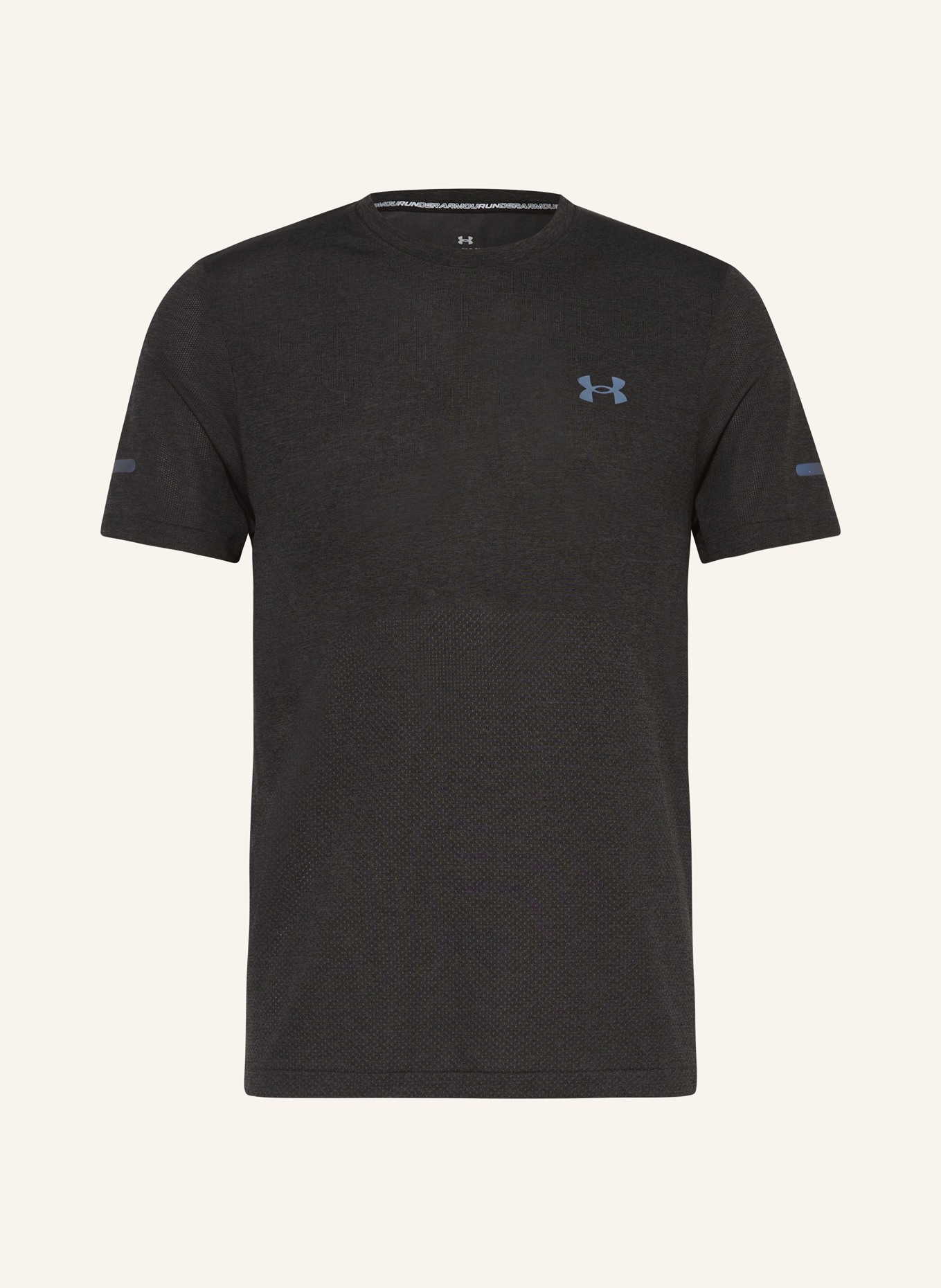 UNDER ARMOUR Running shirt UA SEAMLESS STRIDE, Color: BLACK (Image 1)