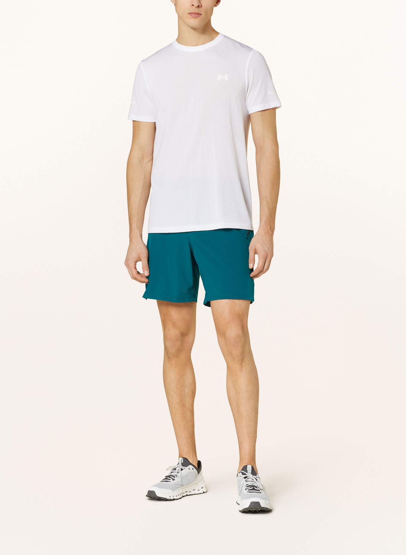 UNDER ARMOUR Running shirt UA SEAMLESS STRIDE, Color: WHITE (Image 2)
