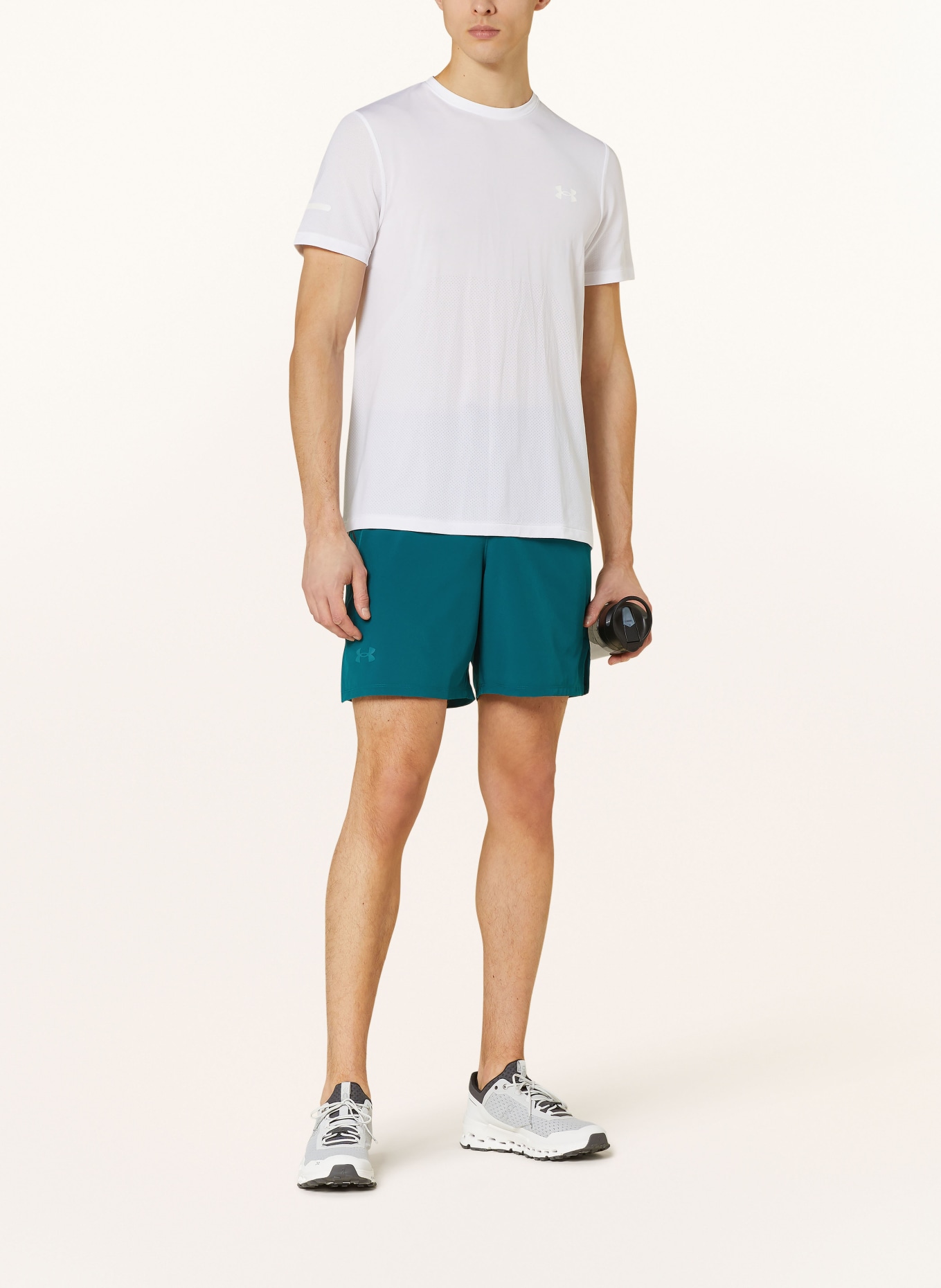 UNDER ARMOUR 2-in-1 running shorts UA LAUNCH ELITE, Color: TEAL (Image 2)