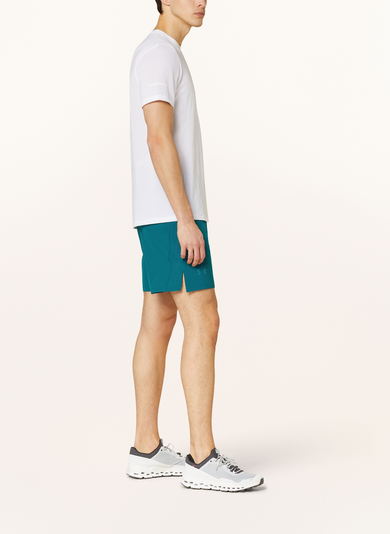 UNDER ARMOUR 2-in-1 running shorts UA LAUNCH ELITE, Color: TEAL (Image 4)
