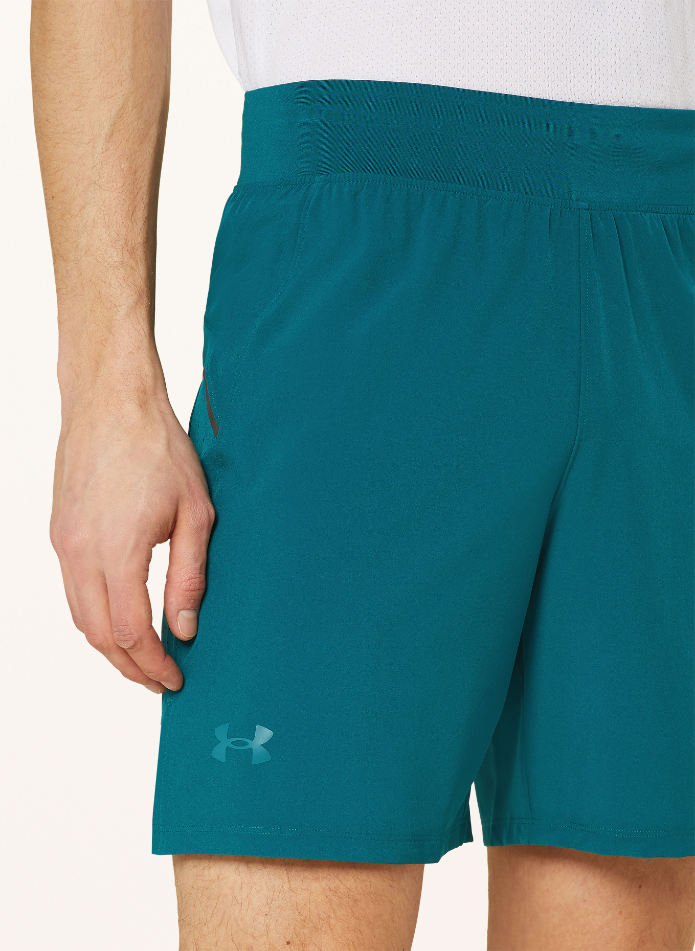 UNDER ARMOUR 2-in-1 running shorts UA LAUNCH ELITE, Color: TEAL (Image 5)