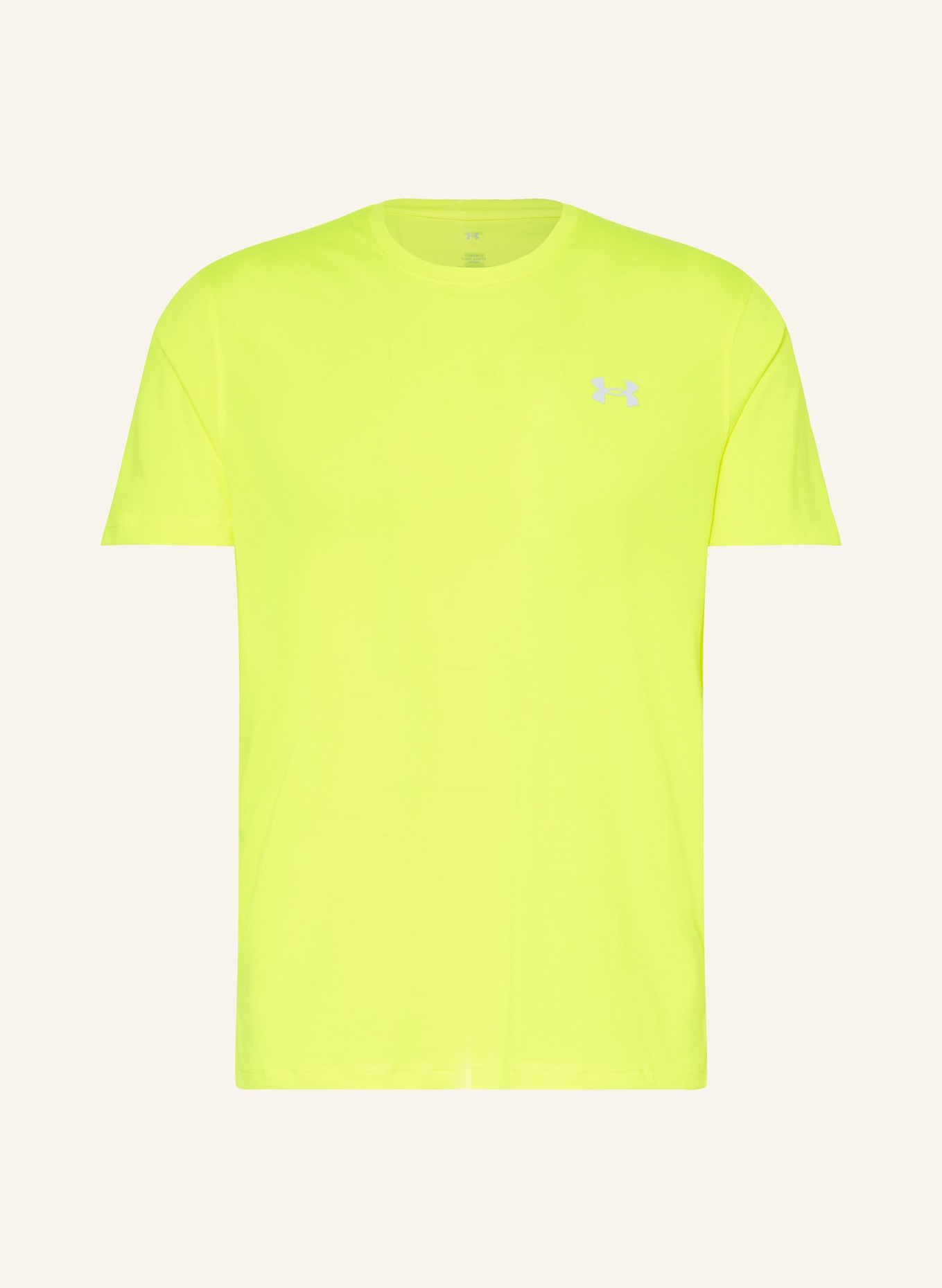 UNDER ARMOUR Running shirt UA STREAKER RUN, Color: NEON YELLOW (Image 1)