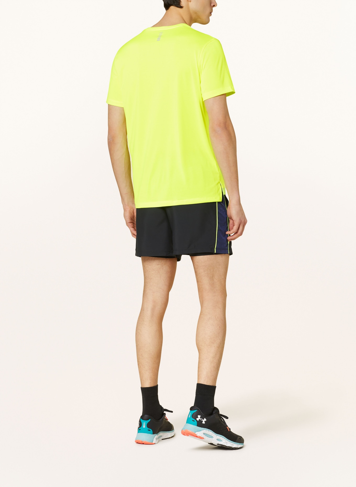 UNDER ARMOUR Running shirt UA STREAKER RUN, Color: NEON YELLOW (Image 3)