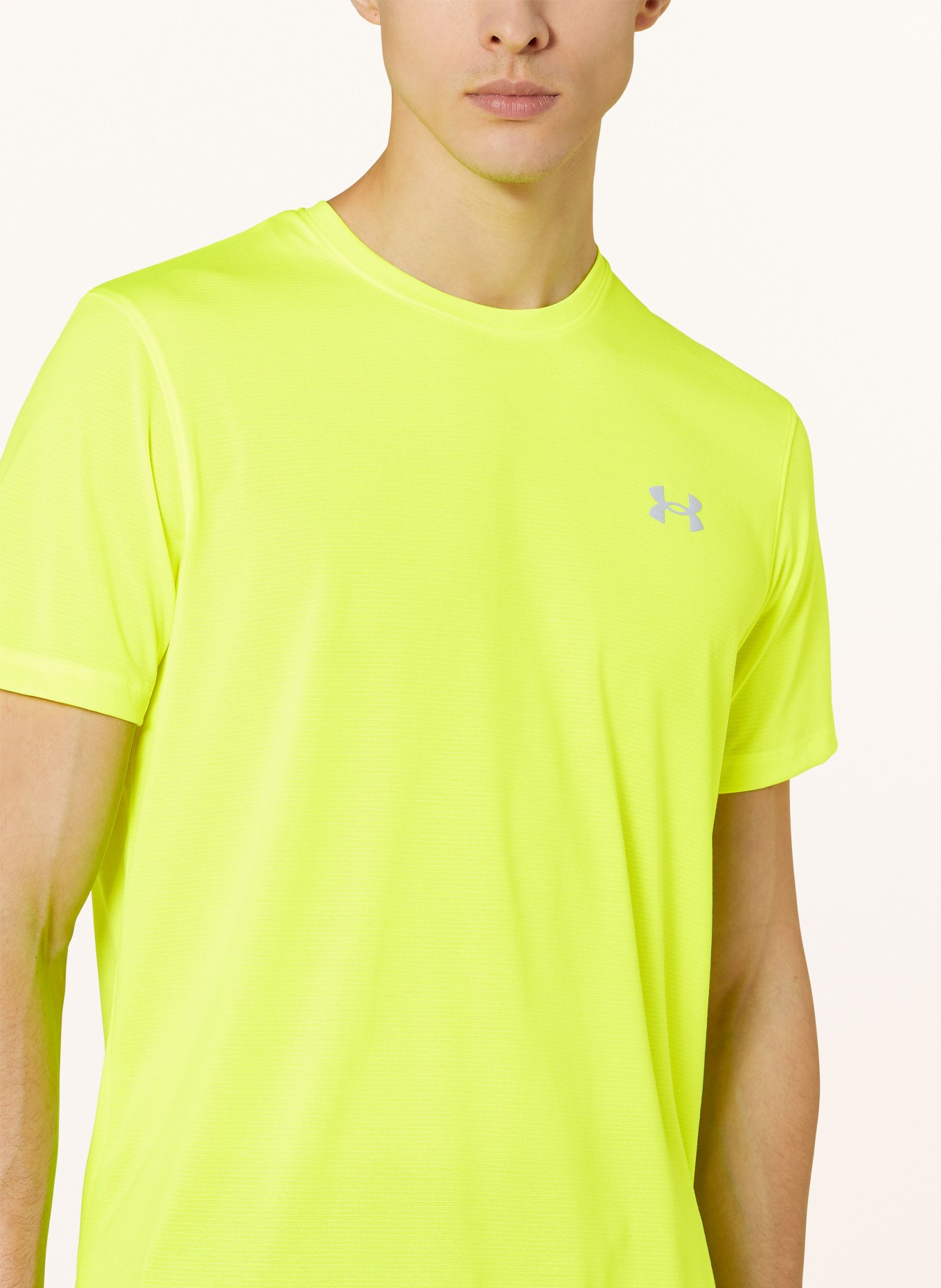 UNDER ARMOUR Running shirt UA STREAKER RUN, Color: NEON YELLOW (Image 4)