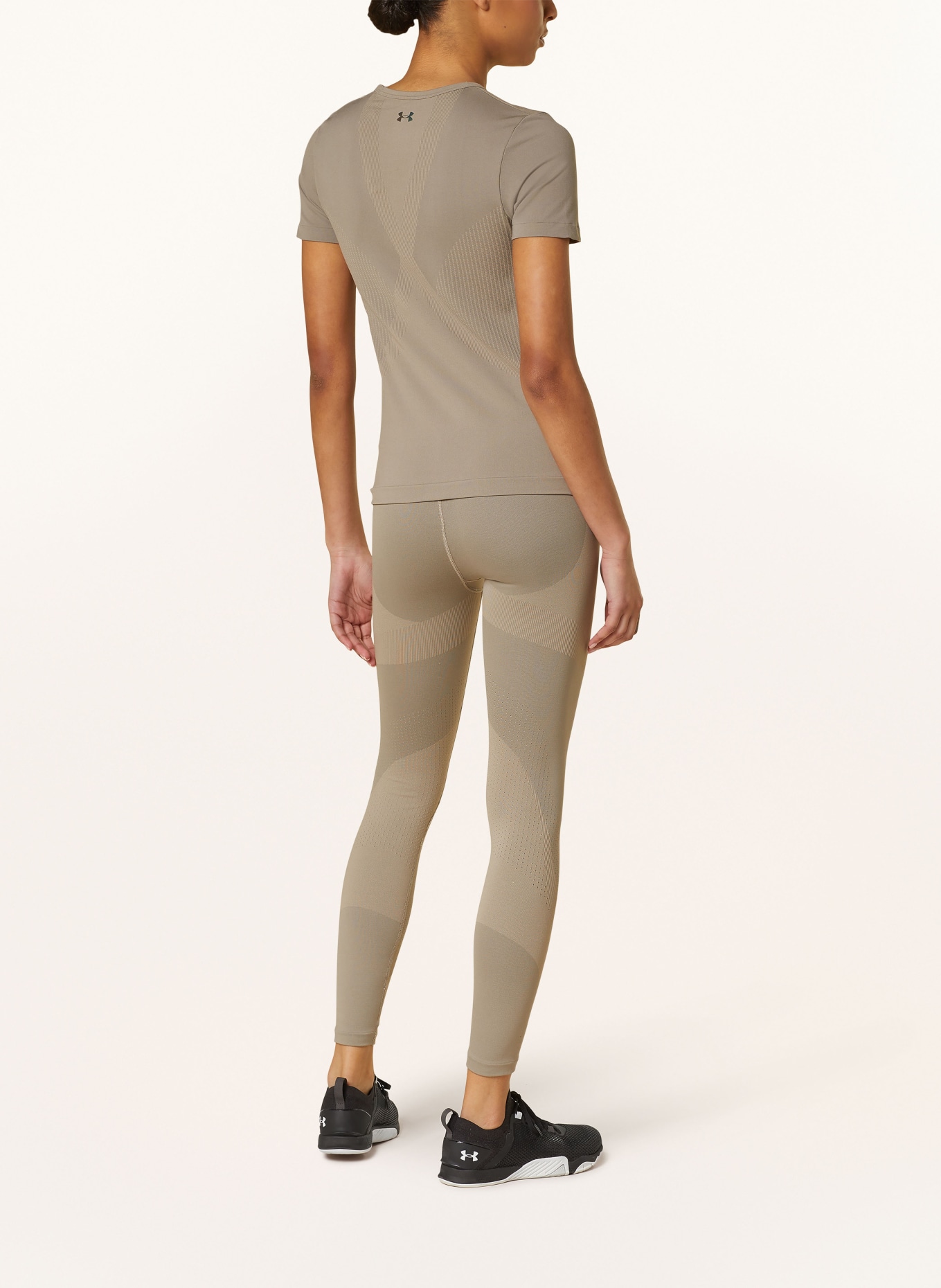 UNDER ARMOUR T-shirt UA RUSH™ SEAMLESS LEGACY, Color: TAUPE (Image 3)