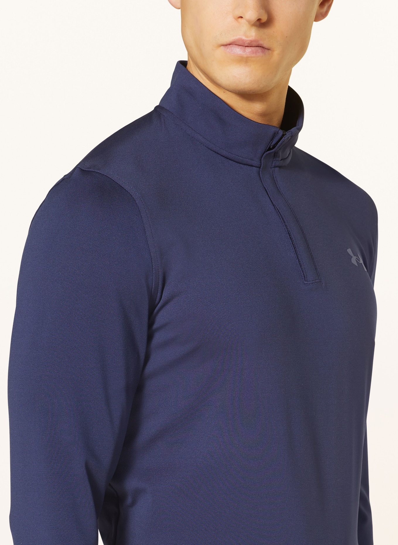 UNDER ARMOUR Functional shirt PLAYOFF, Color: DARK BLUE (Image 4)